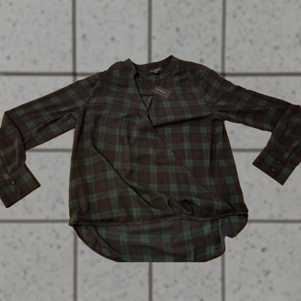 Vintage The Limited Blouse Womens M Medium Green Long Sleeve Shirt Size M / US 6-8 / IT 42-44 - 1 Thumbnail