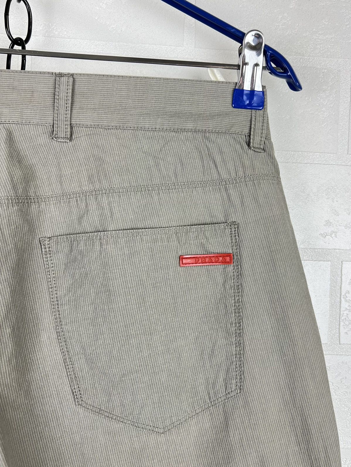 Prada PRADA MILANO Pants Red Tab Beige Classic Cotton Lightweight Size US 32 / EU 48 - 5 Thumbnail