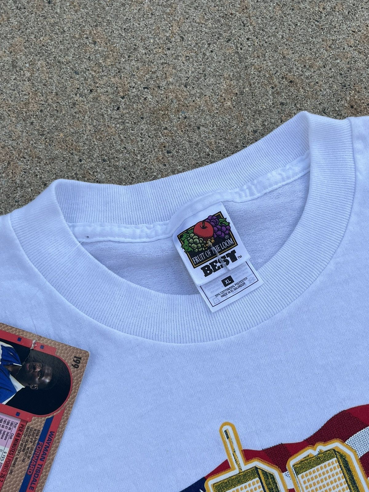 Fruit Of The Loom × Vintage DEADSTOCK VINTAGE 90’S AMERICA “WILL NEVER FORGET!!” T-SHIRT Size US XL / EU 56 / 4 - 5 Thumbnail