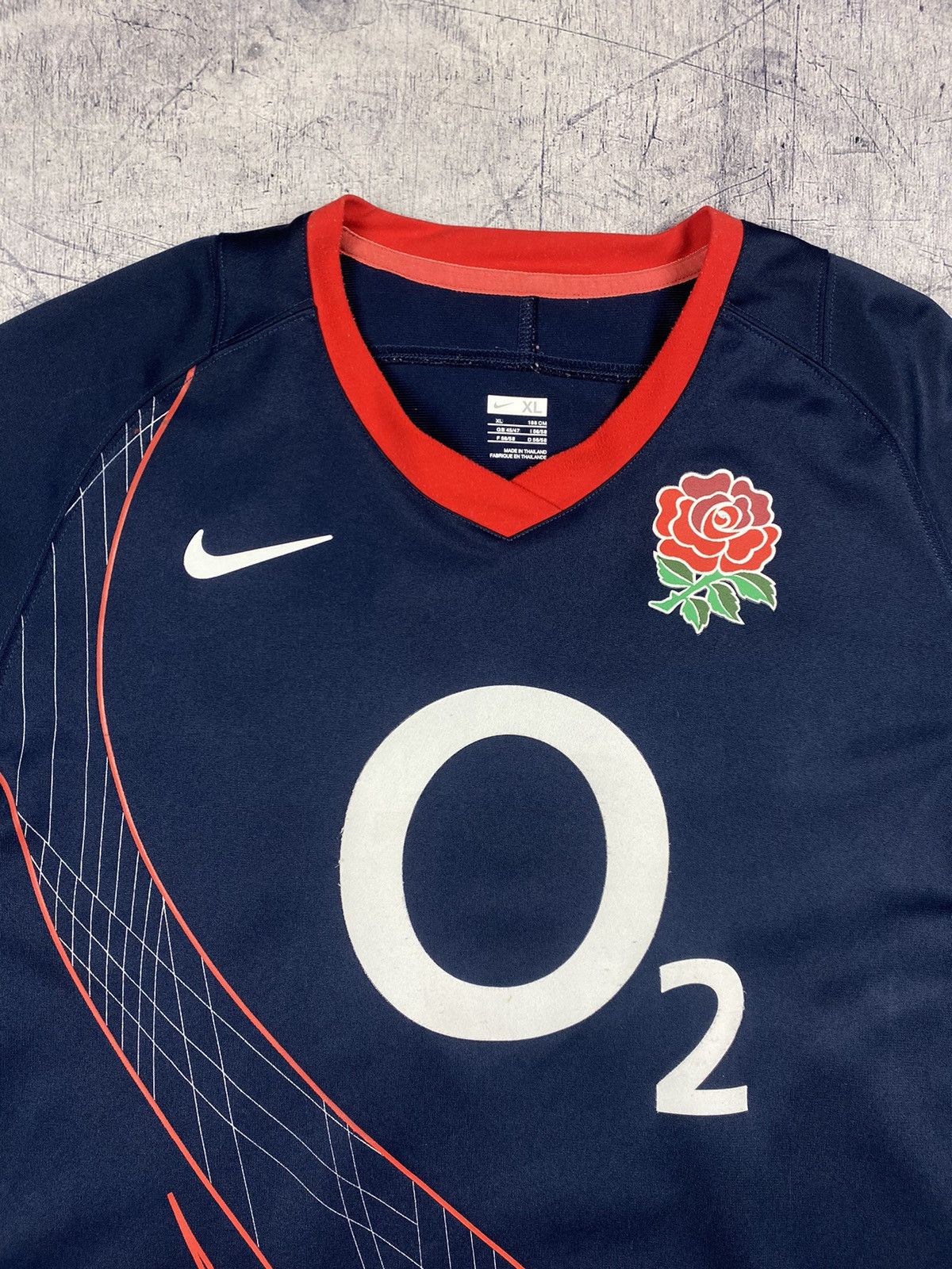 Nike × Vintage Vintage Nike England O2 Rugby Tee T Shirt Size L Size US XL / EU 56 / 4 - 5 Thumbnail