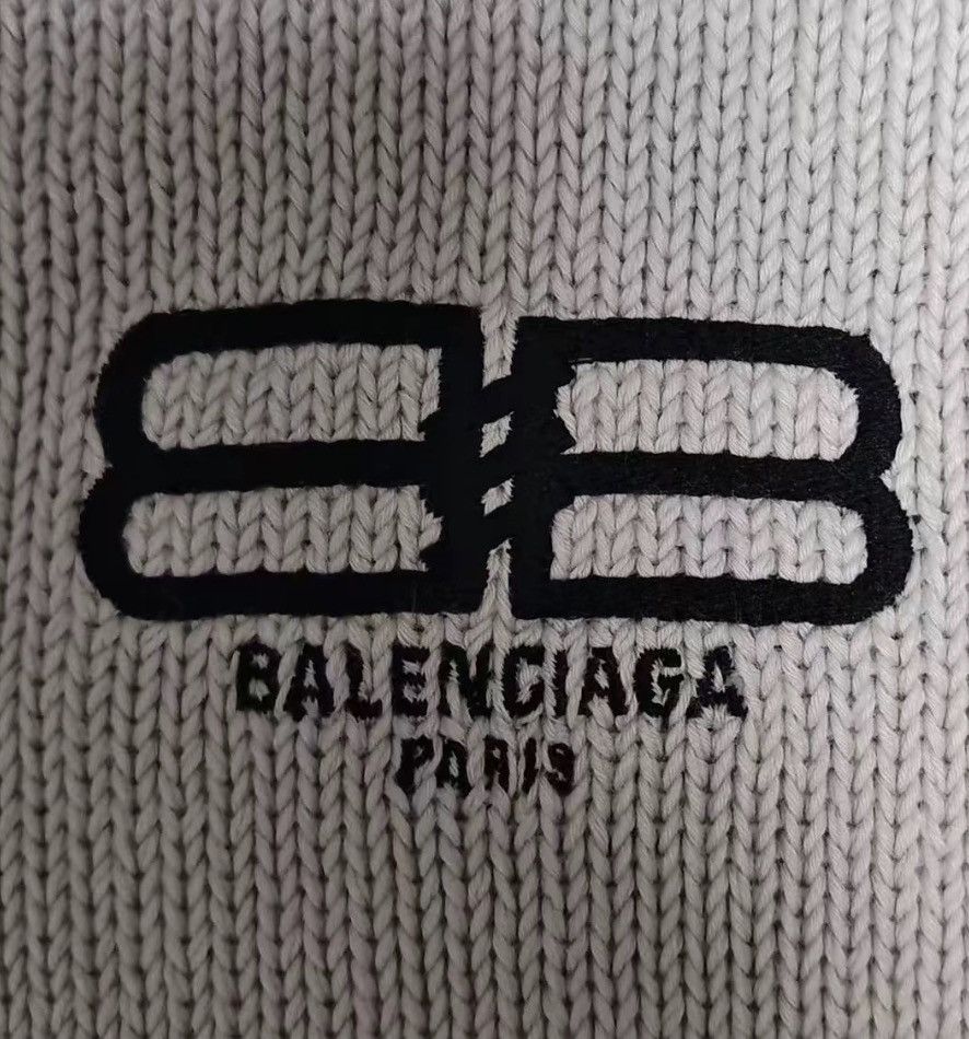Balenciaga Balenciaga 23ss Double B Embroidered Logo Knit2412-Nextarrow Size US XS / EU 42 / 0 - 3 Thumbnail