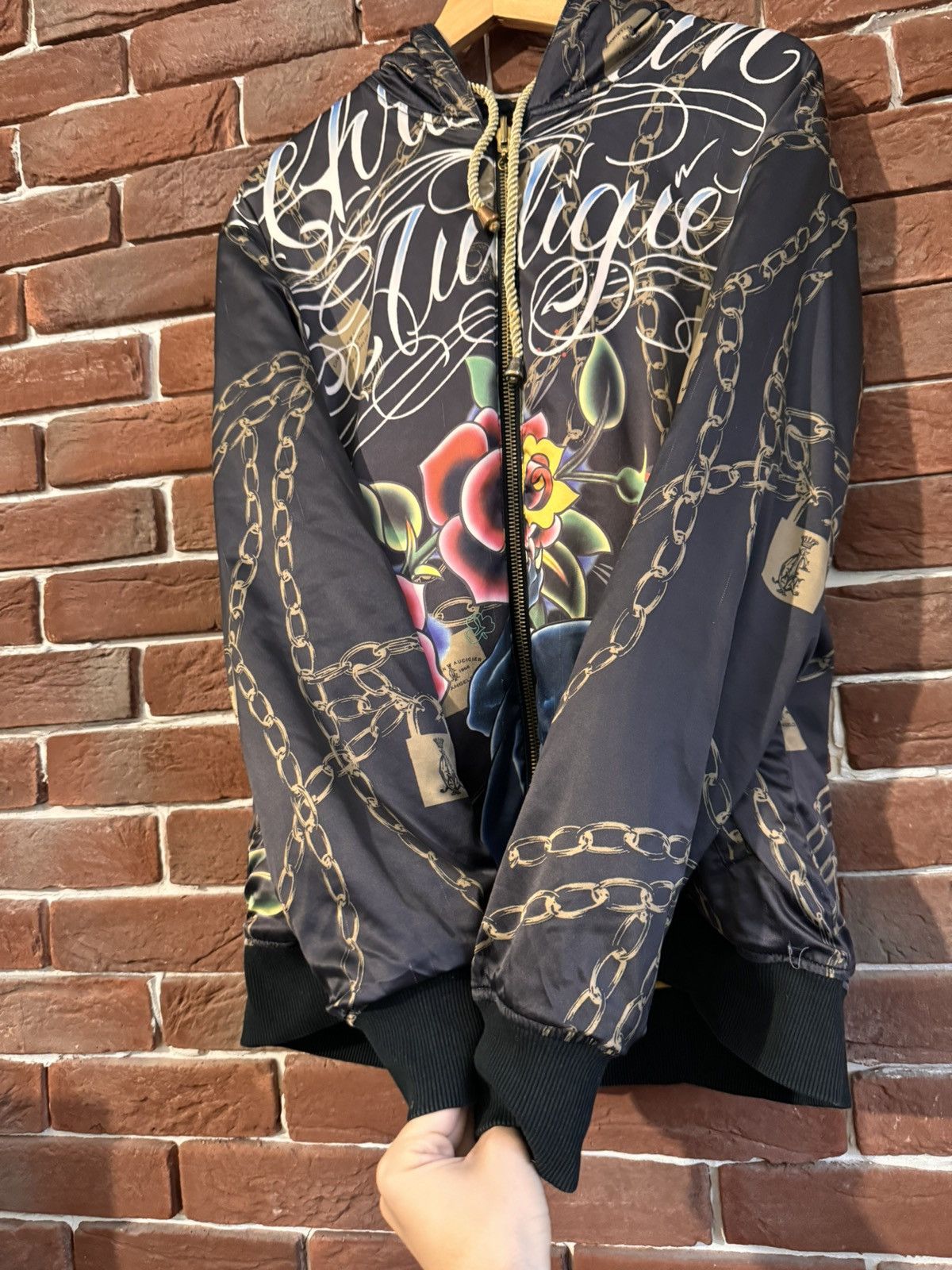 Christian Audigier Rare Vintage Christian Audigier Reversible Aerosmith Hoodie Size US M / EU 48-50 / 2 - 13 Thumbnail