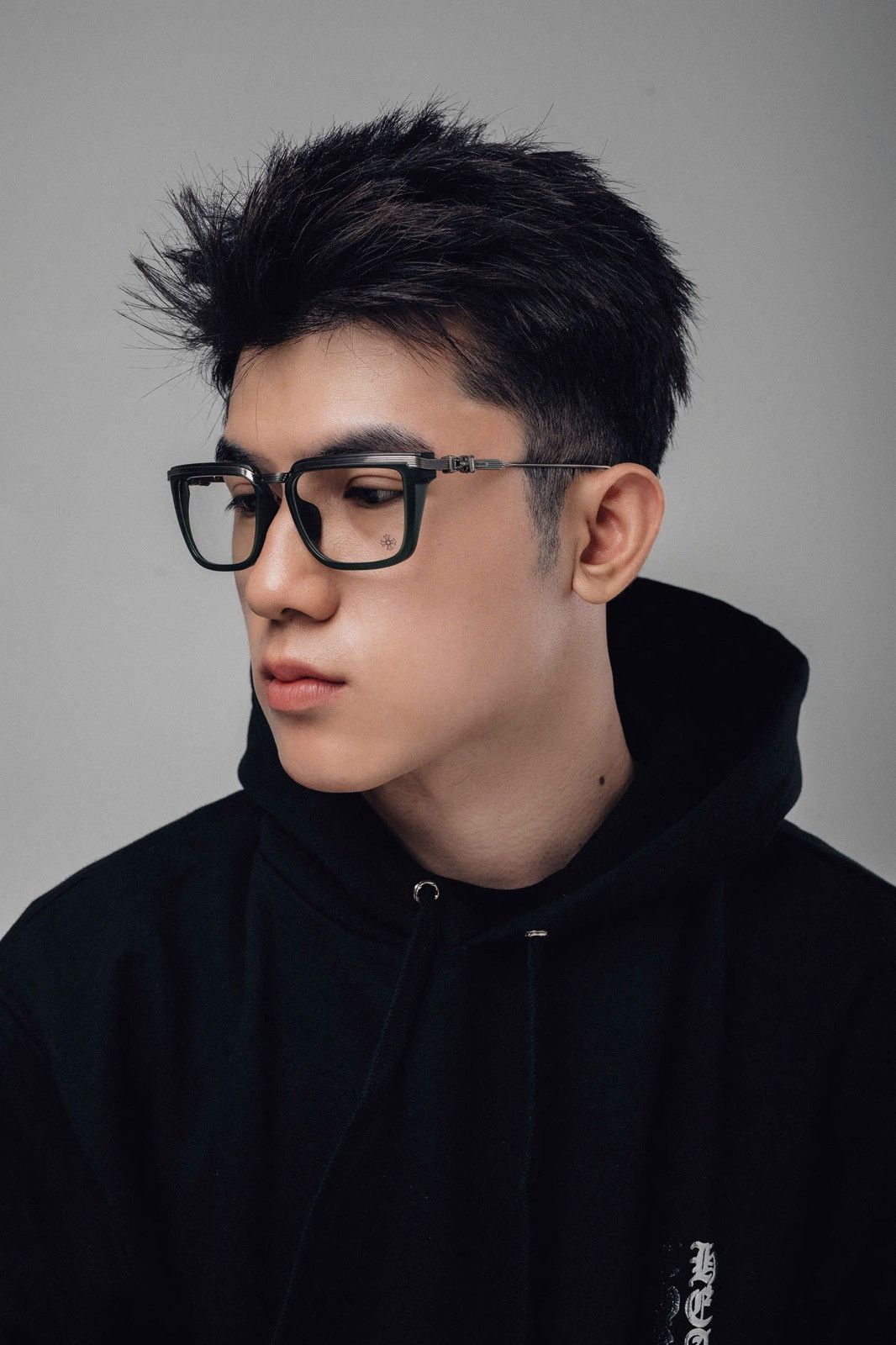 Chrome Hearts CHROME HEARTS TRYDIXAGAIN MATTE DARK OLIVE /ANTIQUE SILVER GLASSES Size ONE SIZE - 10 Thumbnail