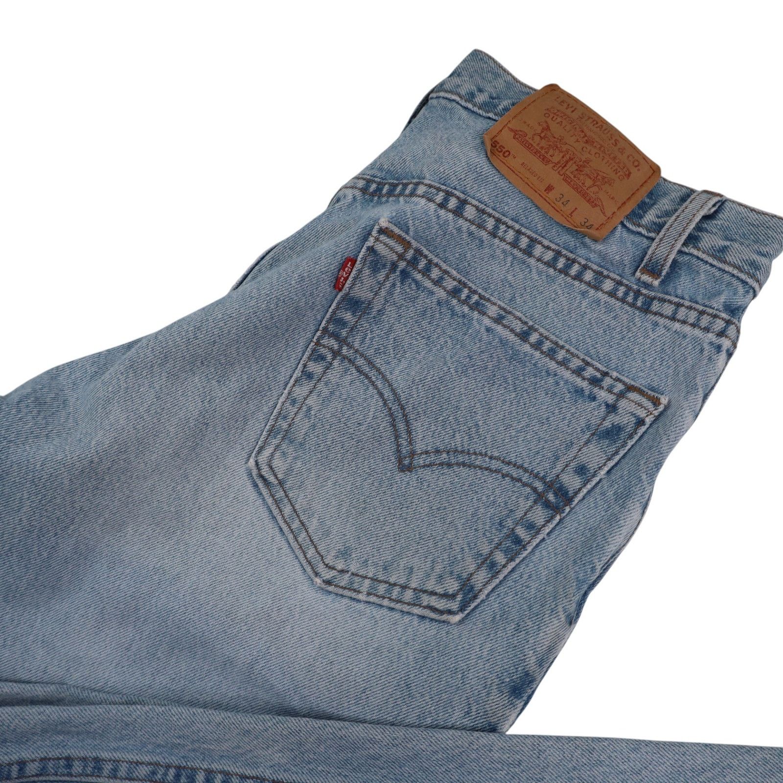 Levi's × Vintage Vintage Levis 550 USA Made Loose Fit Denim Jeans Size US 34 / EU 50 - 11 Thumbnail