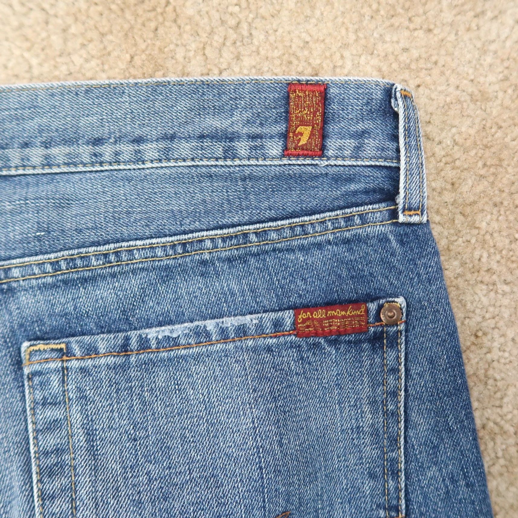 7 For All Mankind 7 For All Mankind Bootcut Jeans Men's 36x30 Blue Denim 7FAM Size US 36 / EU 52 - 7 Thumbnail