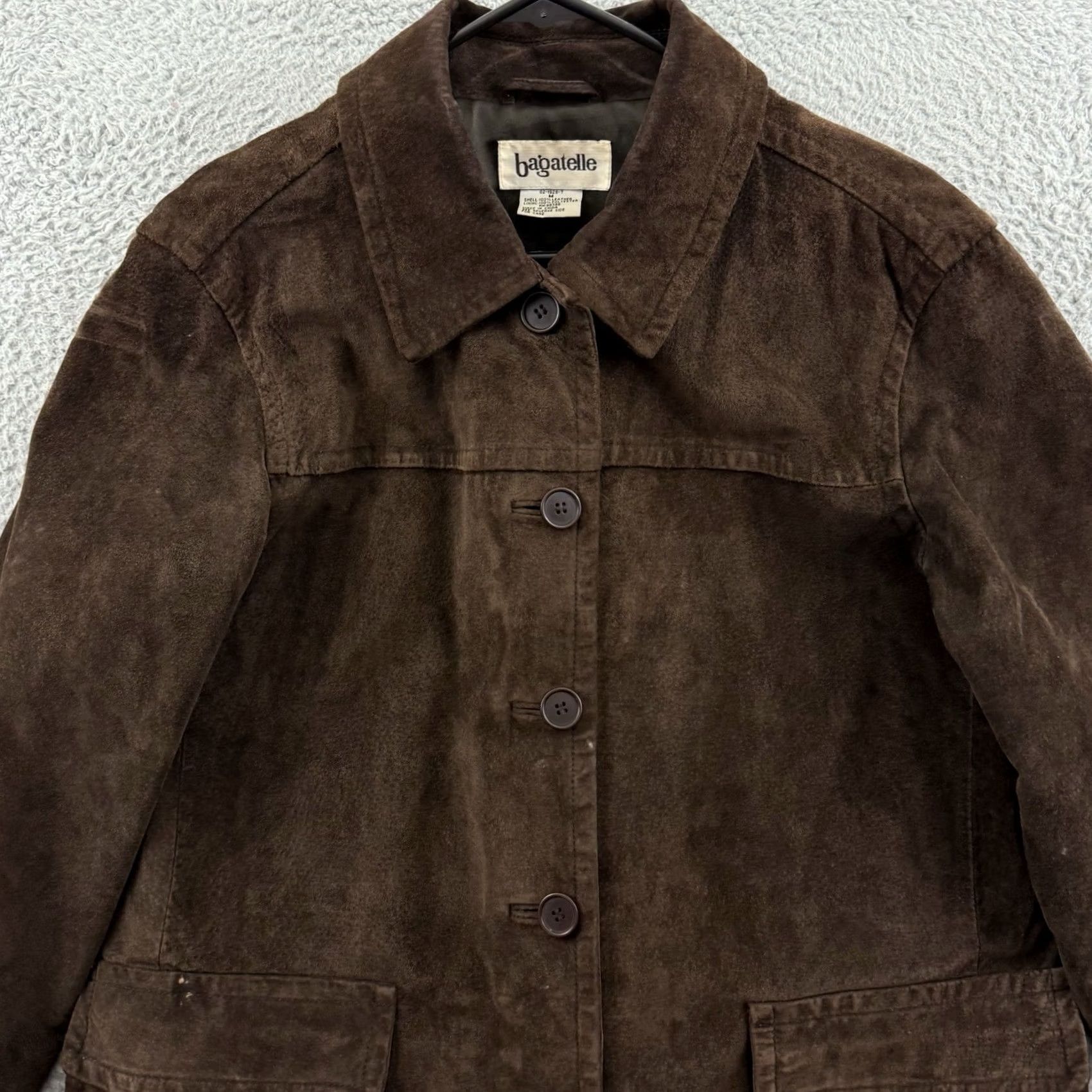 Vintage VINTAGE Bagatelle Coat Womens Medium Brown 90s Western Overcoat Jacket Button Lined Size M / US 6-8 / IT 42-44 - 3 Thumbnail
