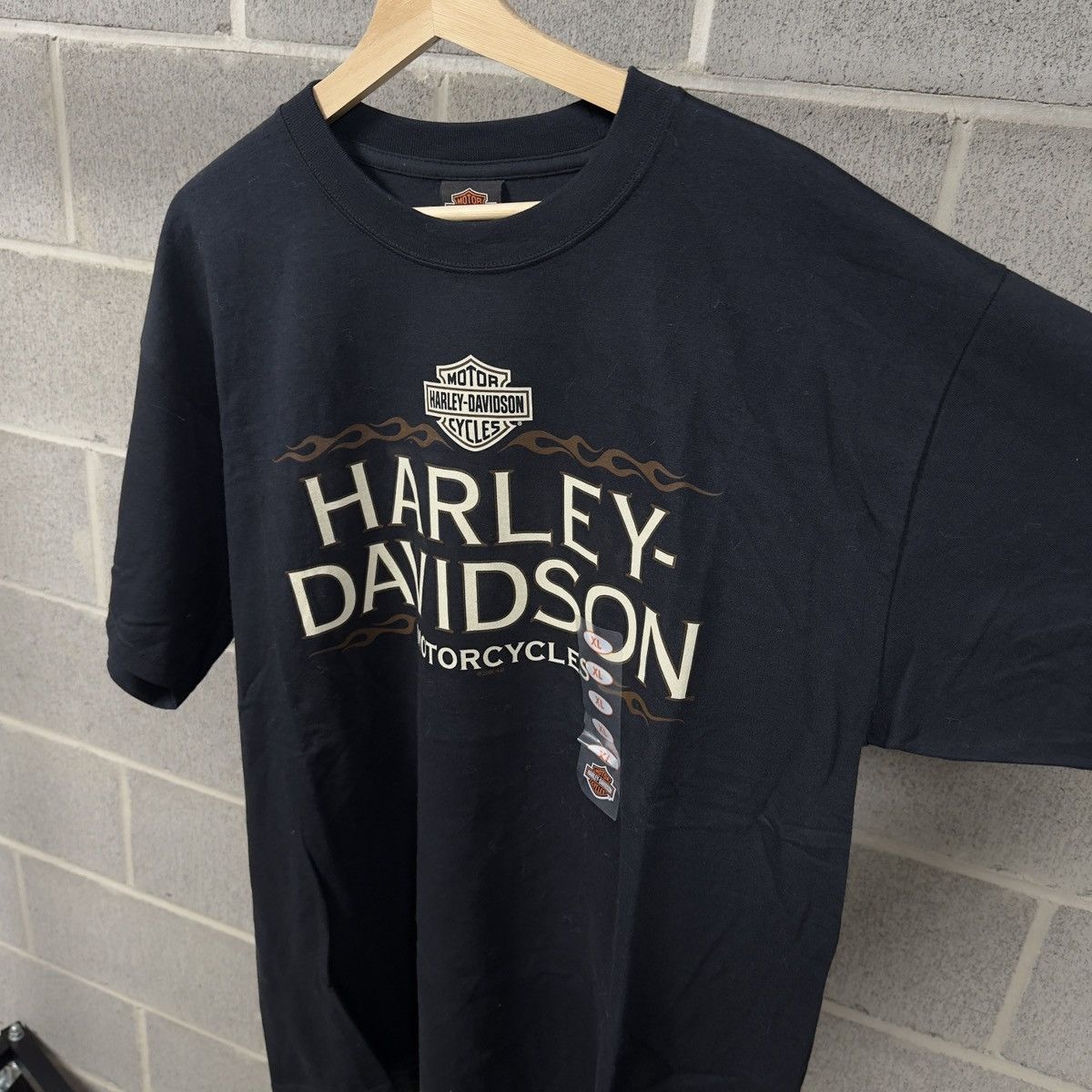 Harley Davidson Harley Davidson Flame Logo Shirt ERD Grunge Chrome Biker WCC Size US XL / EU 56 / 4 - 2 Thumbnail