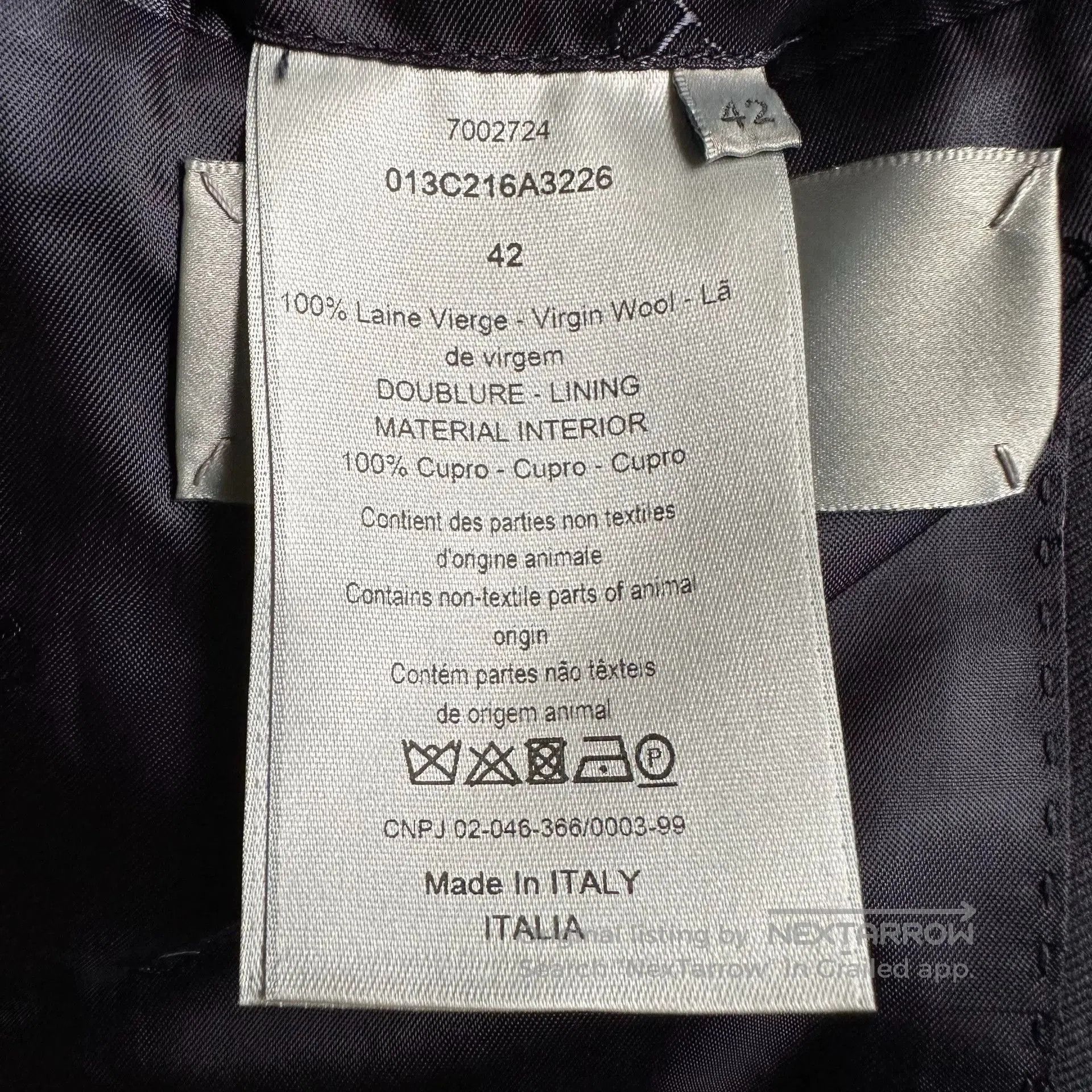 Dior dior logo blazer with tie detail. Size US L / EU 52-54 / 3 - 7 Thumbnail