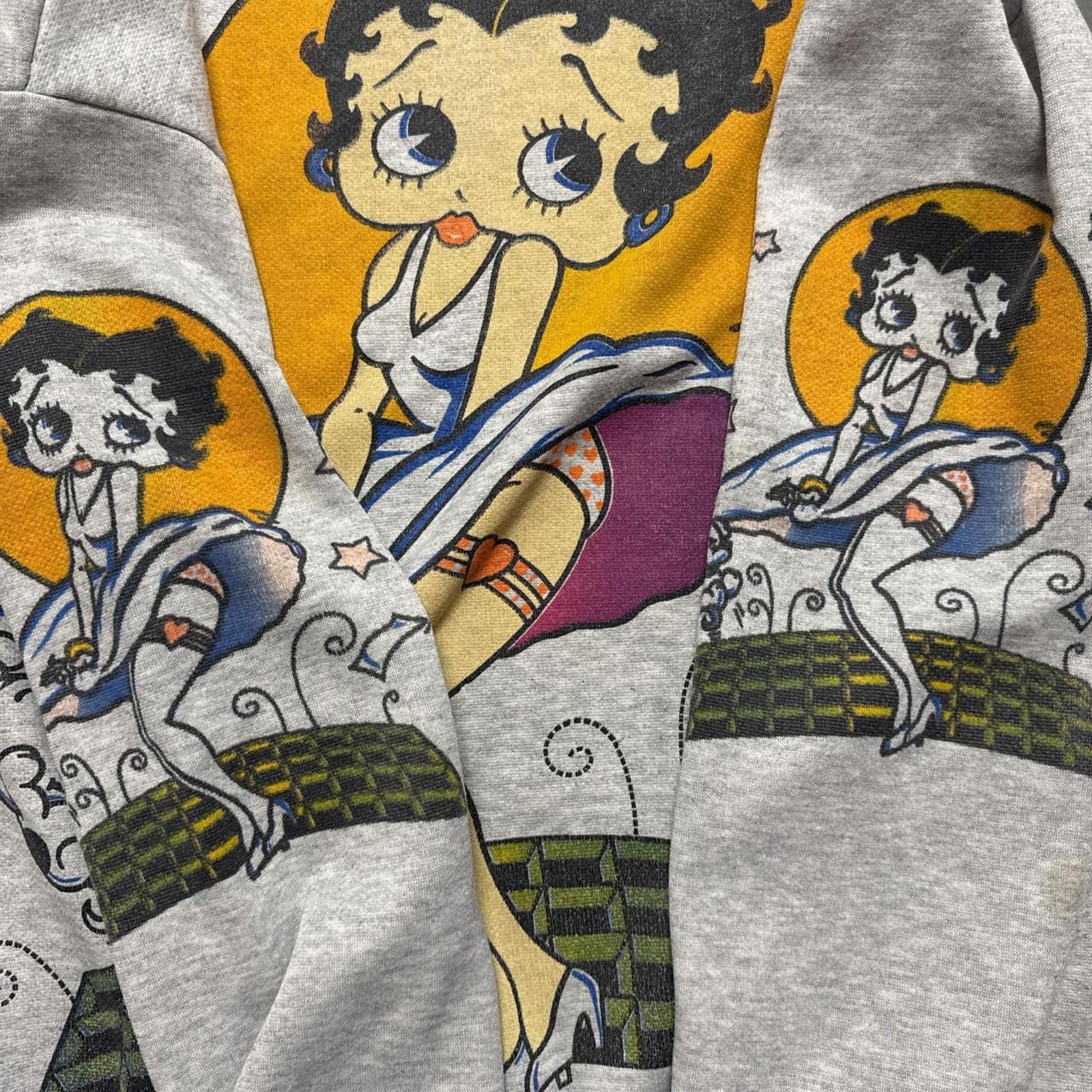 Vintage Vintage 80s Betty Boop Mega Print Double Sided Crewneck Size US L / EU 52-54 / 3 - 4 Thumbnail