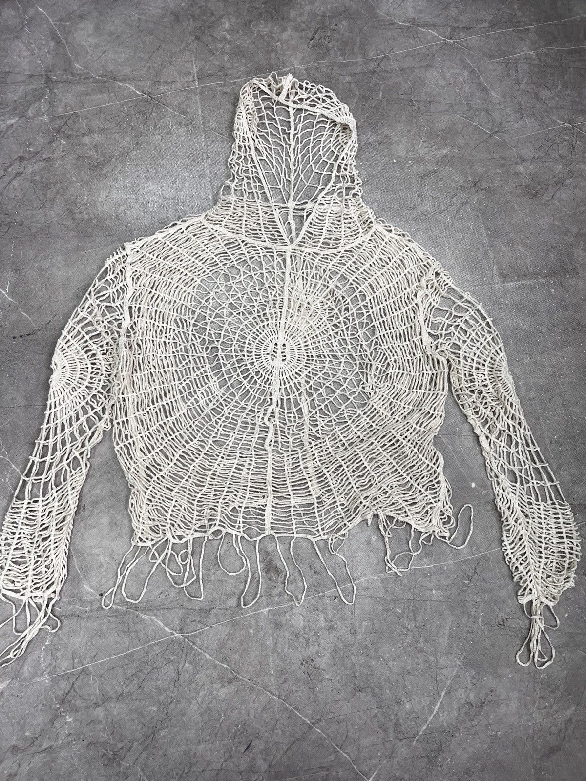 Japanese Brand Spider mesh top hoodie Jean Paul Gaultier style Size US L / EU 52-54 / 3 - 2 Thumbnail