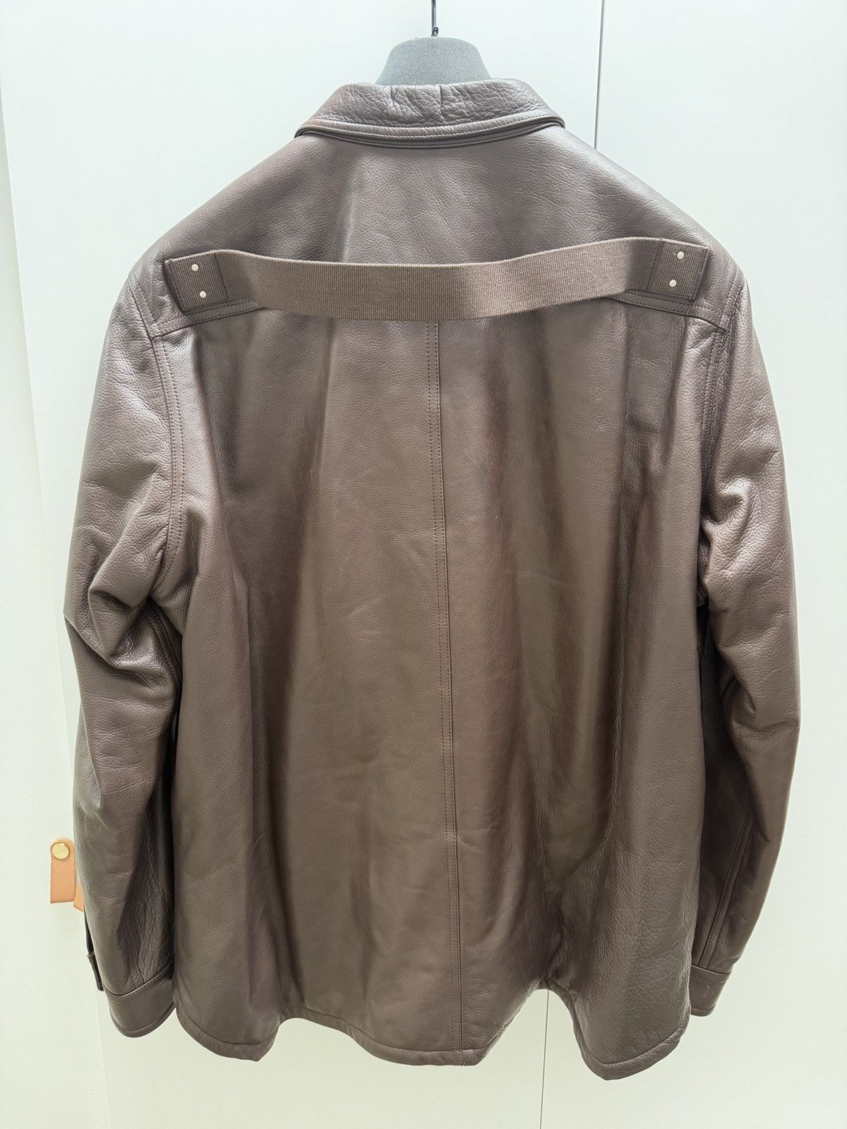 Rick Owens PADDED CALF LEATHER OUTERSHIRT Size US XL / EU 56 / 4 - 8 Thumbnail