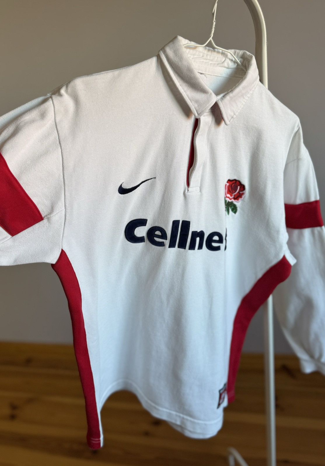Nike Vintage Nike England 1997 Home Rugby Sweater Polo Sweatshirt Size US M / EU 48-50 / 2 - 13 Thumbnail