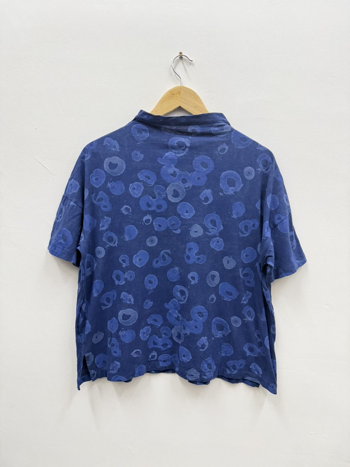 Y's Ys Shibori Indigo Boxy T Shirt Size US M / EU 48-50 / 2 - 2 Thumbnail