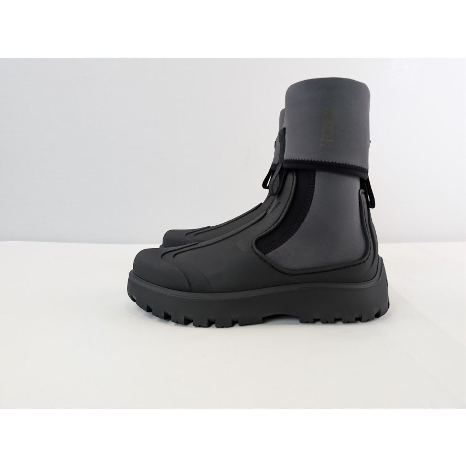 Dior o1rshd1 Leather Neoprene Garden Boots in Black / Grey Size US 13 / EU 46 - 10 Thumbnail
