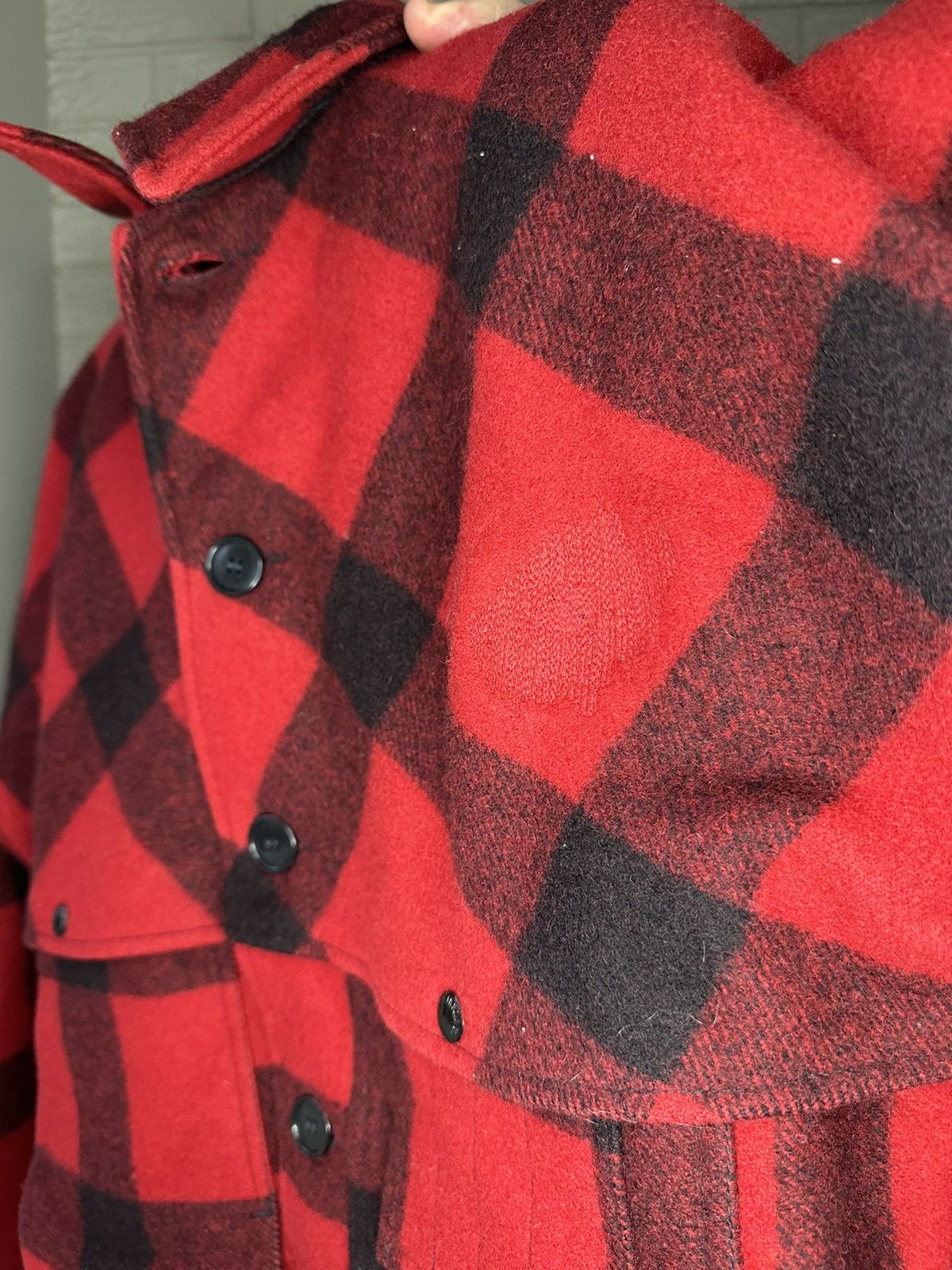 Filson × Vintage × Woolrich Woolen Mills Vintage Filson Double Mackinaw Wool Cruiser Jacket / Coat Size US L / EU 52-54 / 3 - 3 Thumbnail