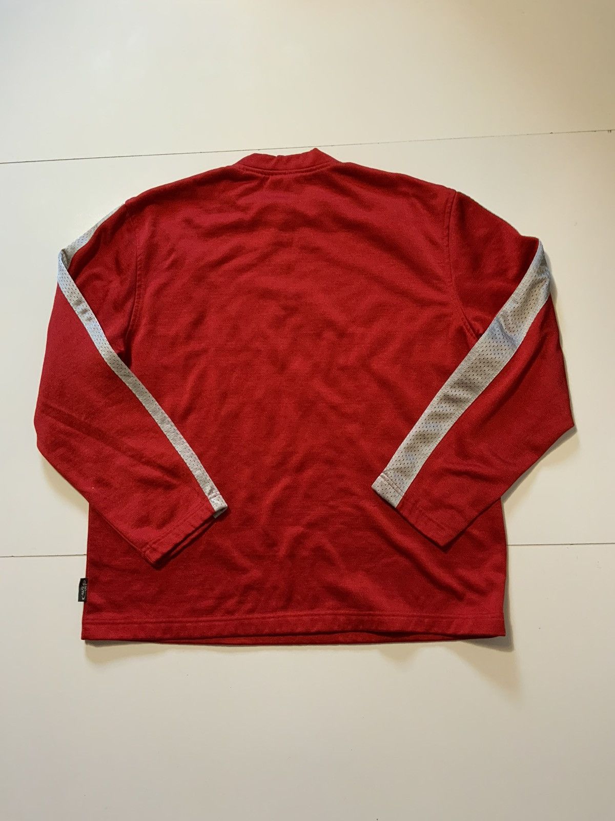 No Fear × Vintage Vintage No Fear Red 1/4 Zip Motocross BMX Racing Jersey Size US XL / EU 56 / 4 - 2 Thumbnail