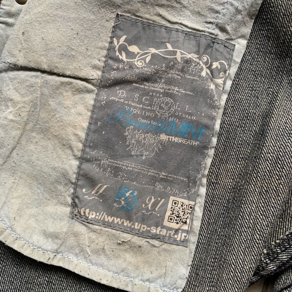 Japanese Brand KMK Double Waist Mud Wash Jeans LGB ifsixwasnine Style Size US 32 / EU 48 - 9 Thumbnail