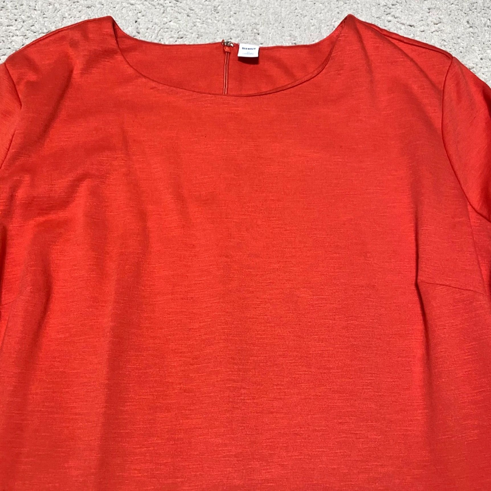 Old Navy Old Navy Dress Womens XL Solid Red Sheath 3/4 Sleeve Midi Round Neck Cocktail Casual Business 90s Preppy Womens Size XL / US 12-14 / IT 48-50 - 3 Thumbnail