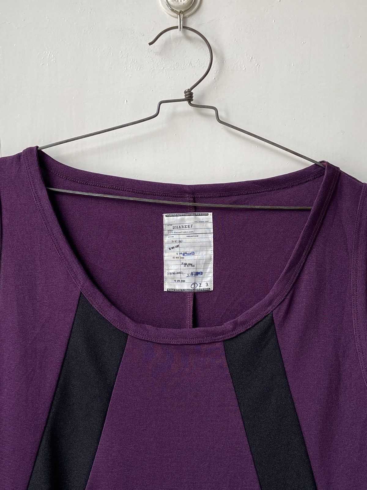 Designer × Japanese Brand × SHAREEF SHAREEF Purple Sleeveless T-shirt Size US M / EU 48-50 / 2 - 3 Thumbnail