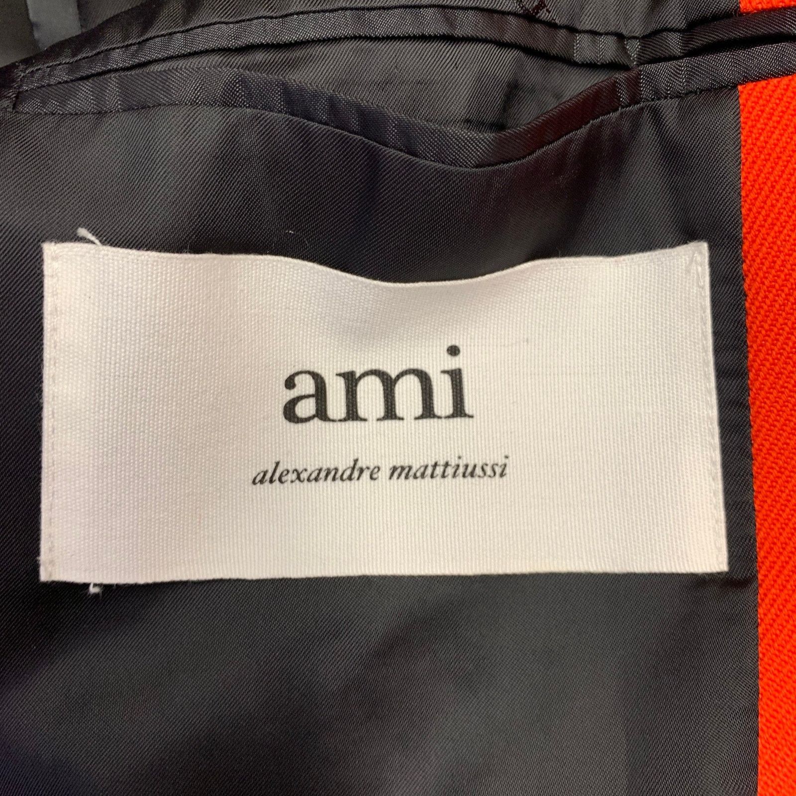 AMI Size 38 Orange Textured Twill Coat Size US M / EU 48-50 / 2 - 8 Thumbnail
