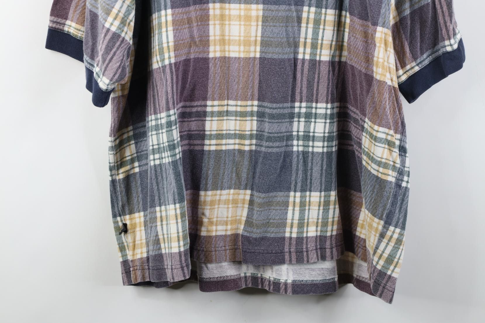 Vintage Vintage 90s Streetwear Knit Golf Polo Shirt Rainbow Plaid Size US XL / EU 56 / 4 - 11 Thumbnail