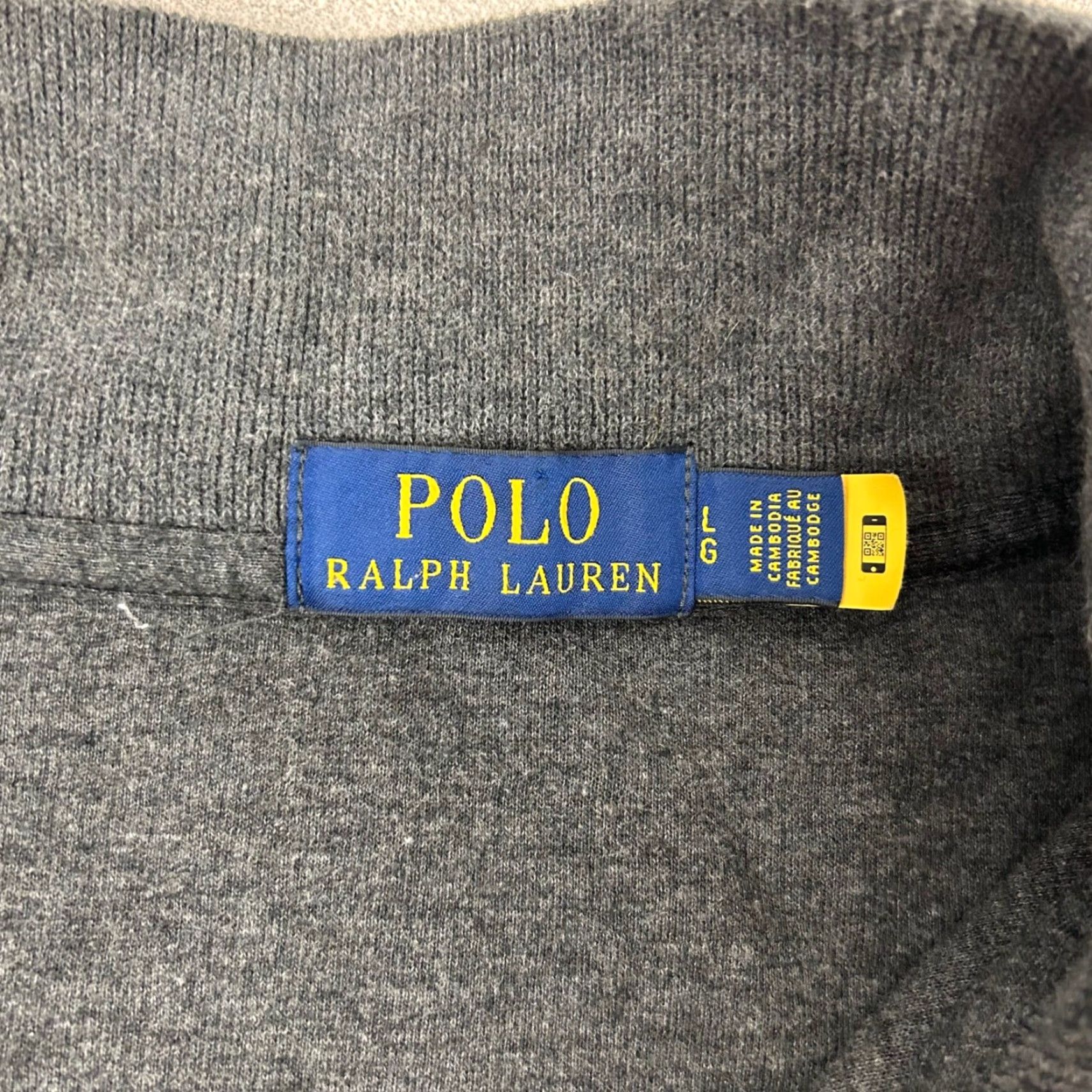 Polo Ralph Lauren Polo Ralph Lauren Mens Gray Quarter Zip Long Sleeve Shirt L Size US L / EU 52-54 / 3 - 3 Thumbnail