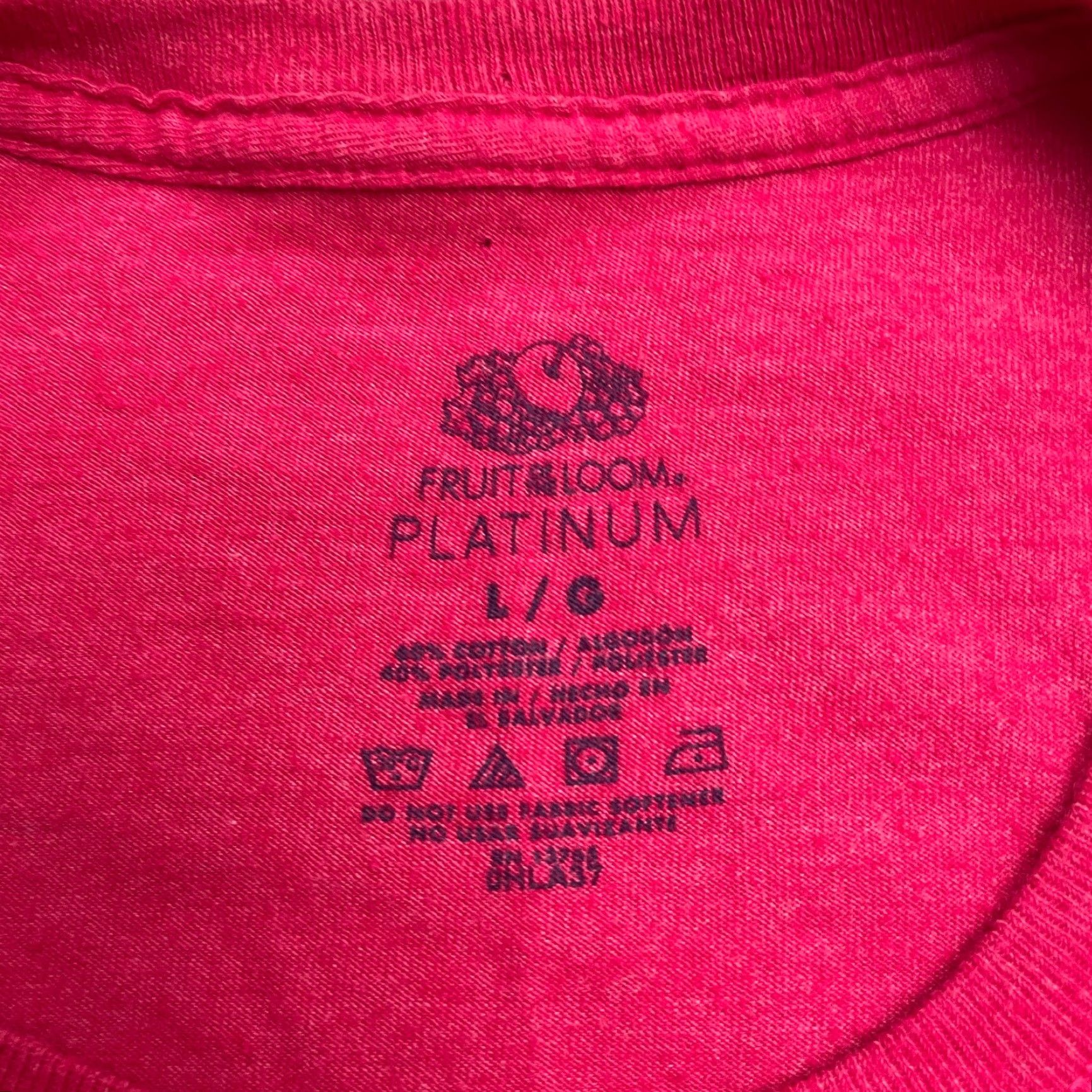 Fruit Of The Loom Fruit of the Loom T-Shirt Womens Large Red Graphic Print Casual Style Modern Lyrics Size L / US 10 / IT 46 - 5 Thumbnail