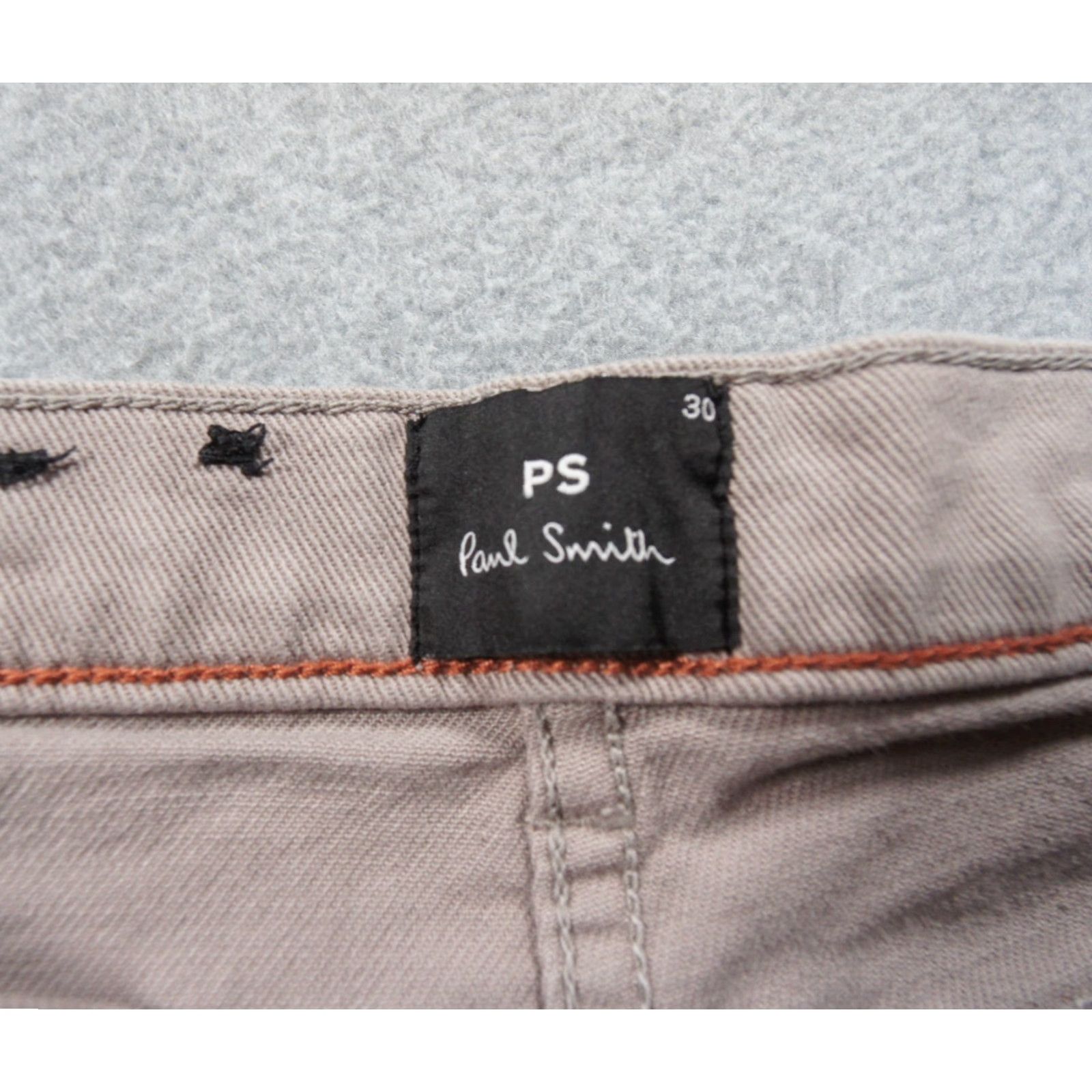 Paul Smith Paul Smith Jeans Mens 30x31 Beige Denim Tapered Fit Stretch Casual Adult Pants Size US 30 / EU 46 - 6 Thumbnail