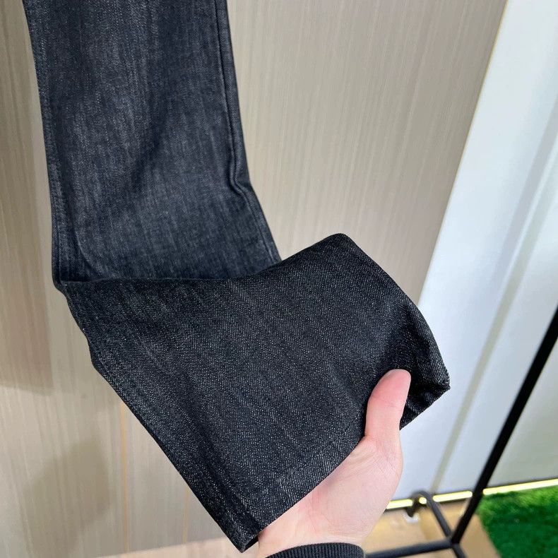 Gucci Gucci Old-fashioned leather brand black washed jeans 2504-N Size US 30 / EU 46 - 4 Thumbnail