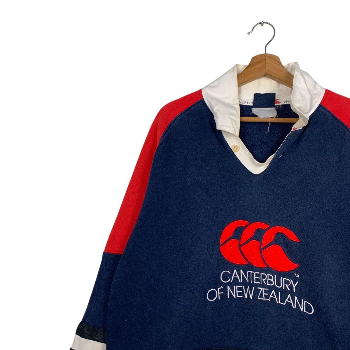 Canterbury of New Zealand CANTERBURY Embroidery Big Logo Colorblock Sweater #1742-C77 Size US L / EU 52-54 / 3 - 6 Thumbnail