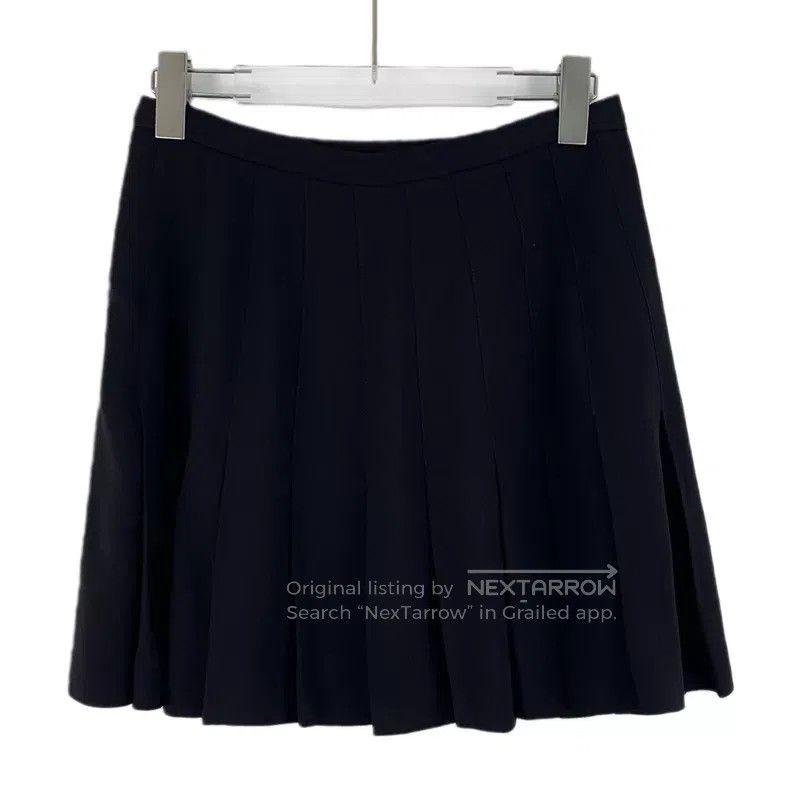 Dior Dior Black logo buckle pleated skirt short skirt Size 25" / US 0 / IT 36 - 2 Thumbnail