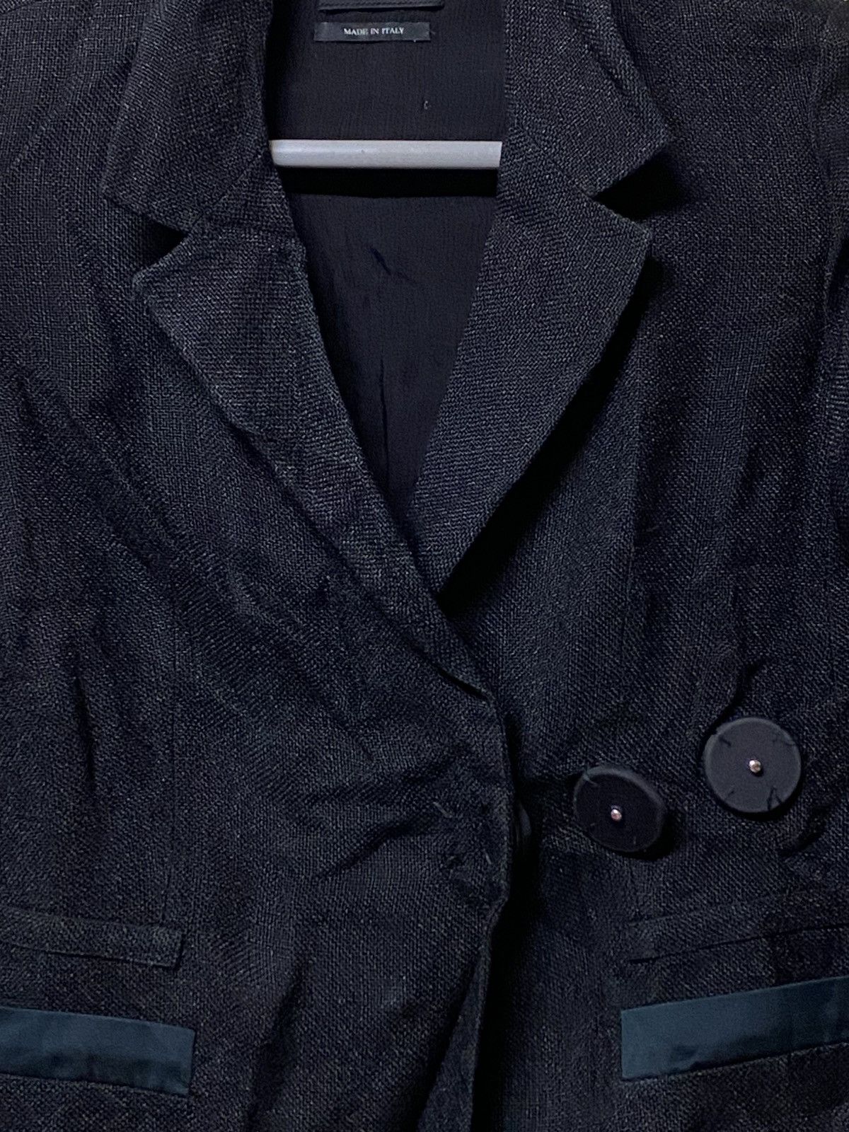 Prada PRADA Made in Italy Cropped Buttoned tweed jacket Size S / US 4 / IT 40 - 3 Thumbnail