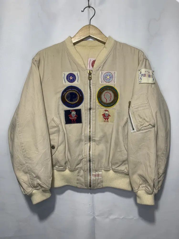 Pink House 1990s Pink House multiple patch MA-1 Bomber jacket Size US M / EU 48-50 / 2 - 1 Thumbnail