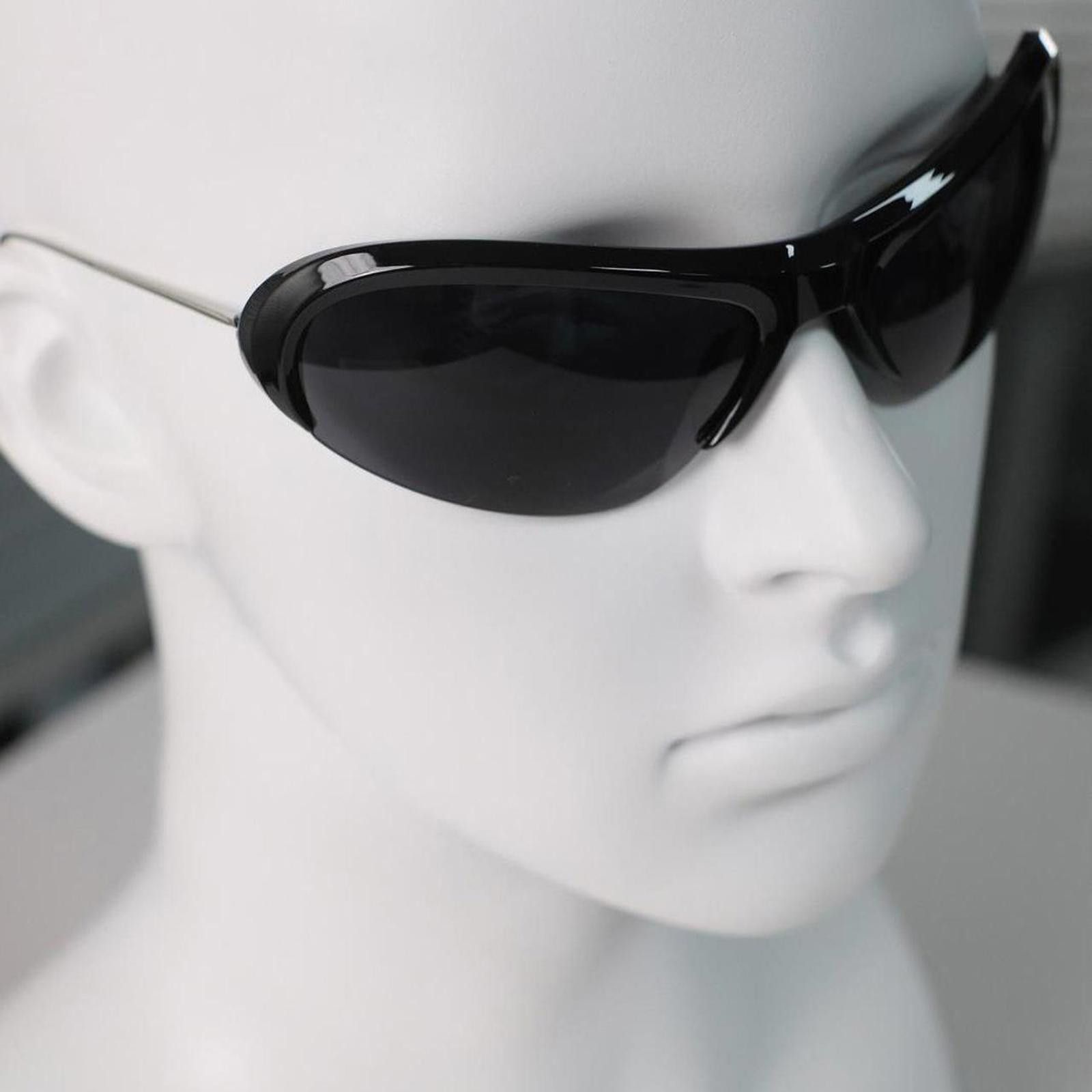 Japanese Brand Rare Y2k Vtg Avant Garde Futuristic Green Sunglasses Unisex Size ONE SIZE - 2 Thumbnail