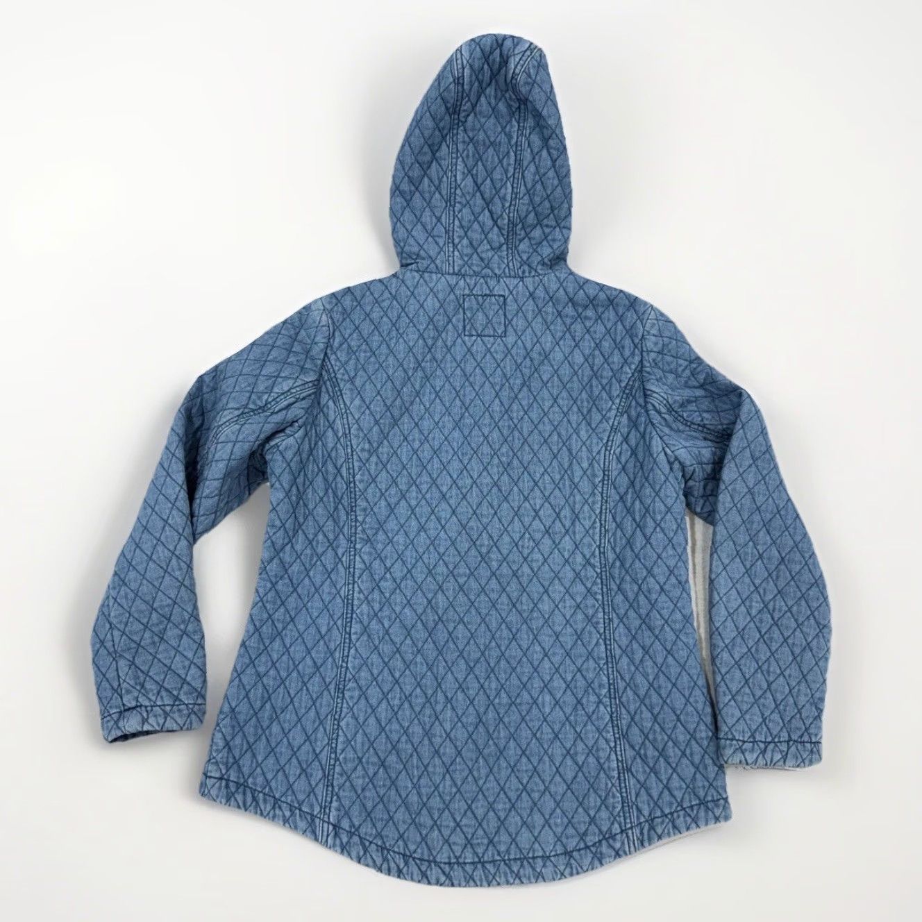Isaac Mizrahi Isaac Mizrahi Live Barn Chore Denim Quilted Hooded Jacket Women’s Small Size S / US 4 / IT 40 - 2 Thumbnail