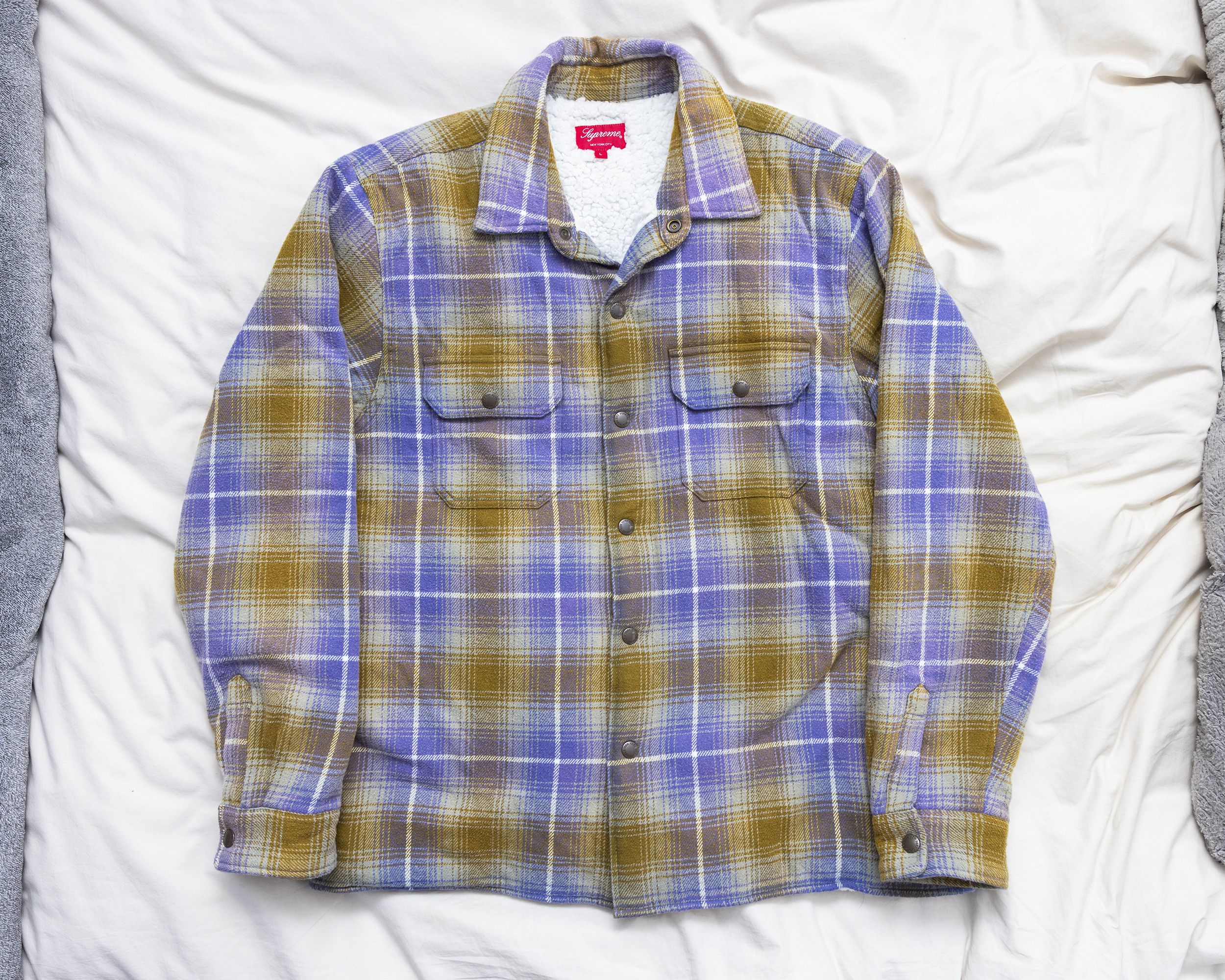 Supreme Supreme Lined Flannel Snap Shirt | Grailed