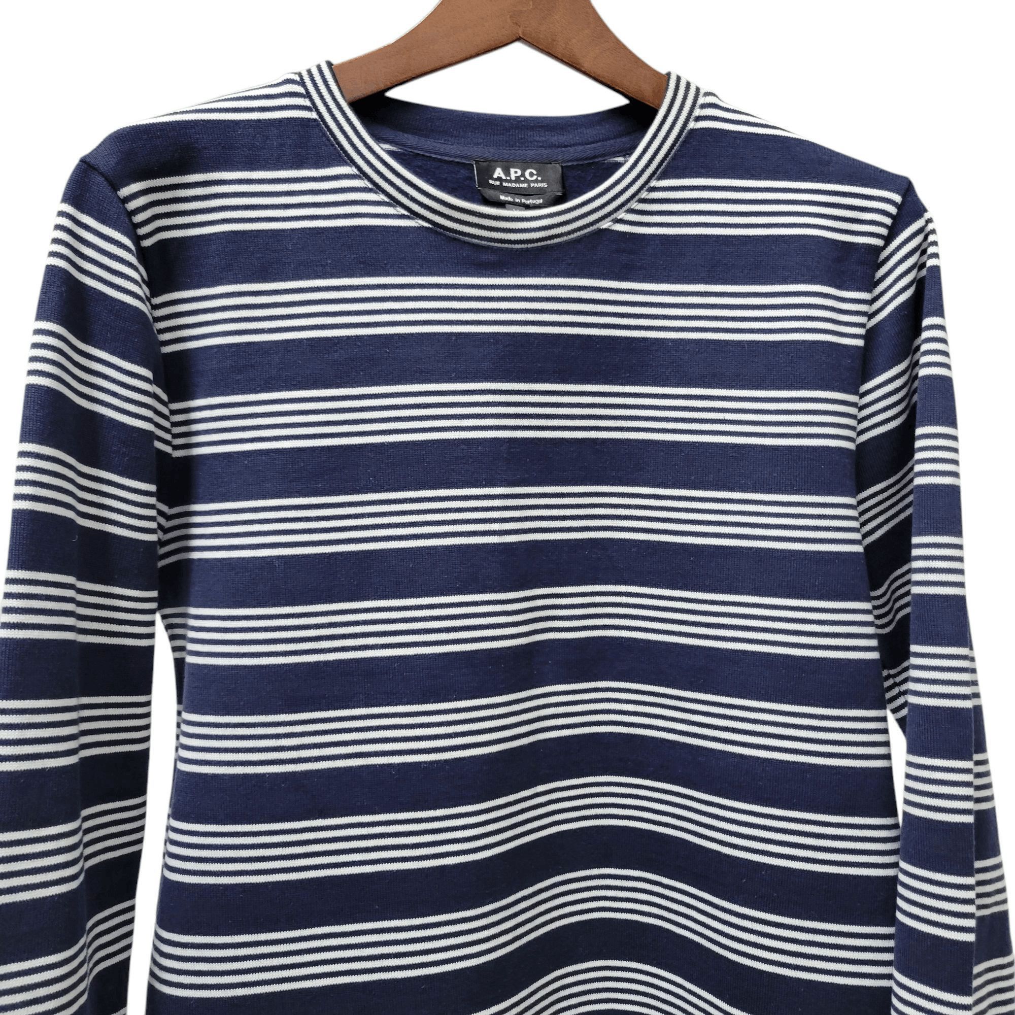 A.P.C. A.P.C. Men's Striped Crewneck Pullover Shirt Size Size US M / EU 48-50 / 2 - 4 Thumbnail
