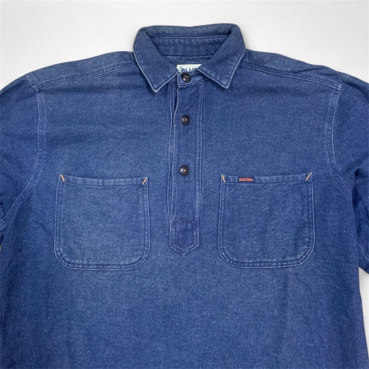 Japan Blue Blue Way Japan Work Line Pull Over Indigo Shirt Size US L / EU 52-54 / 3 - 5 Thumbnail