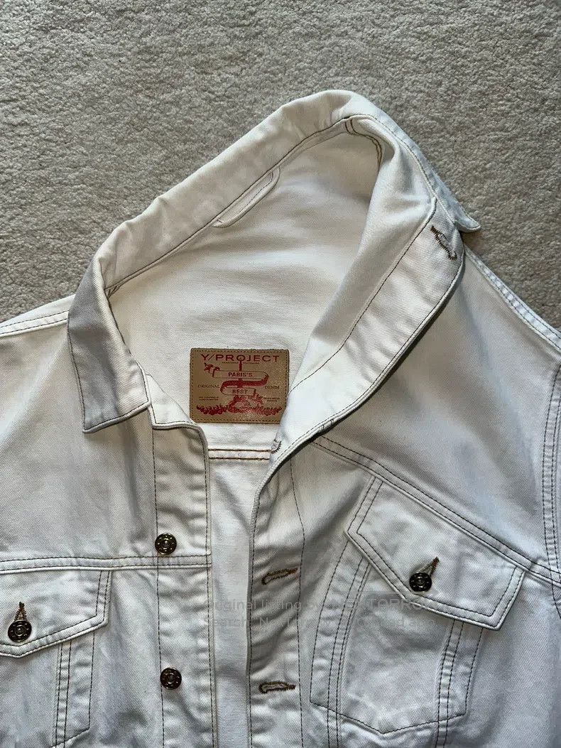 Y/Project Y/Project 40 Asymmetric white bull coat jacket Size US XXS / EU 40 - 4 Thumbnail