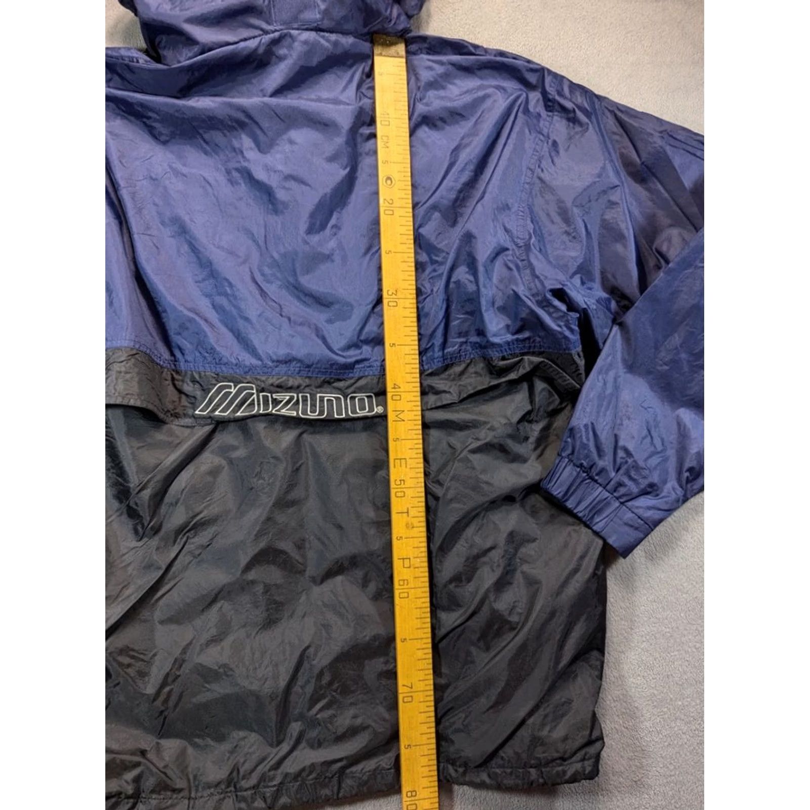 Mizuno Mizuno Windbreaker Hooded Training Black Blue size XL Mens Size US XL / EU 56 / 4 - 3 Thumbnail
