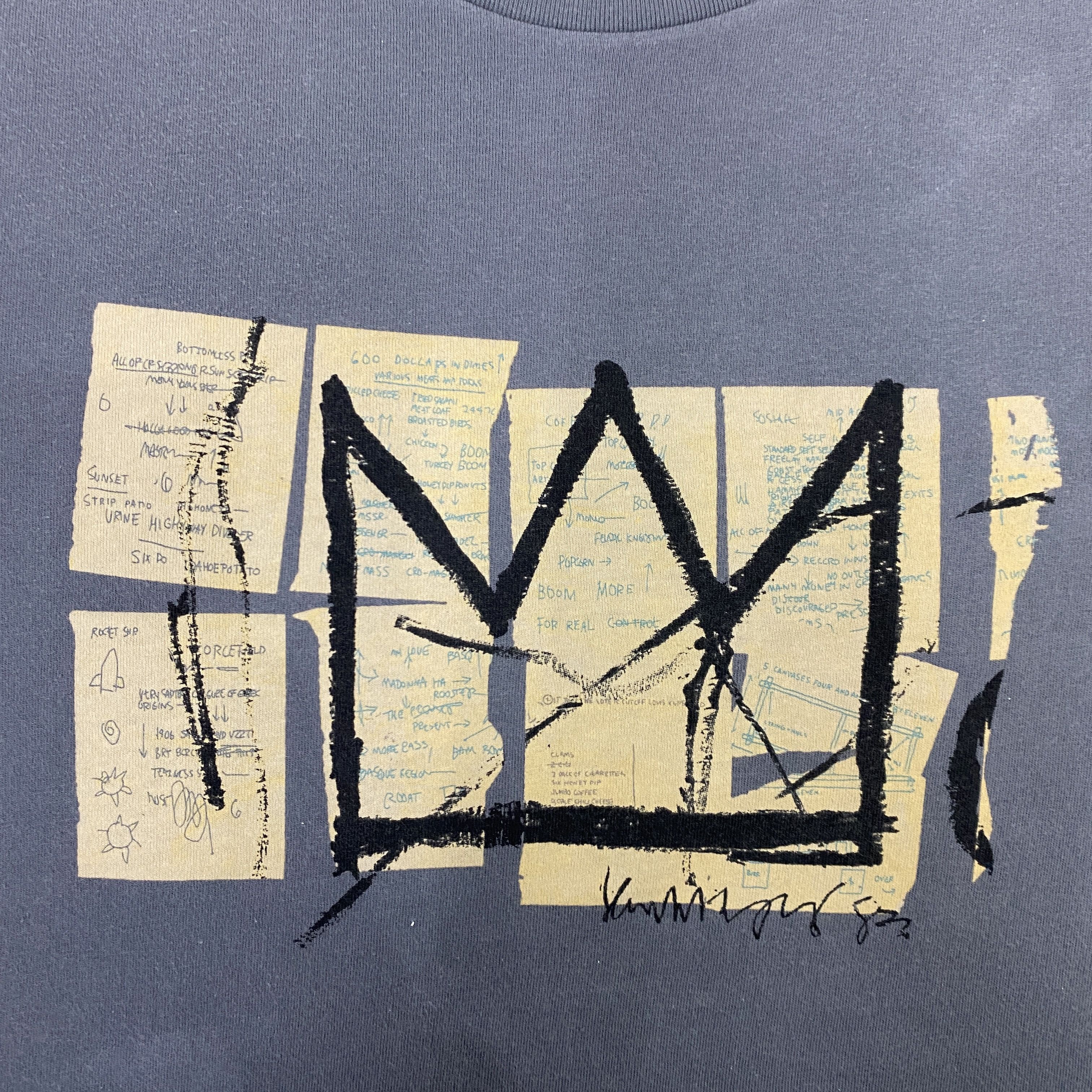 Jean Uniqlo x Jean Michel Basquiat Crown TShirt - J076 Size US L / EU 52-54 / 3 - 2 Thumbnail