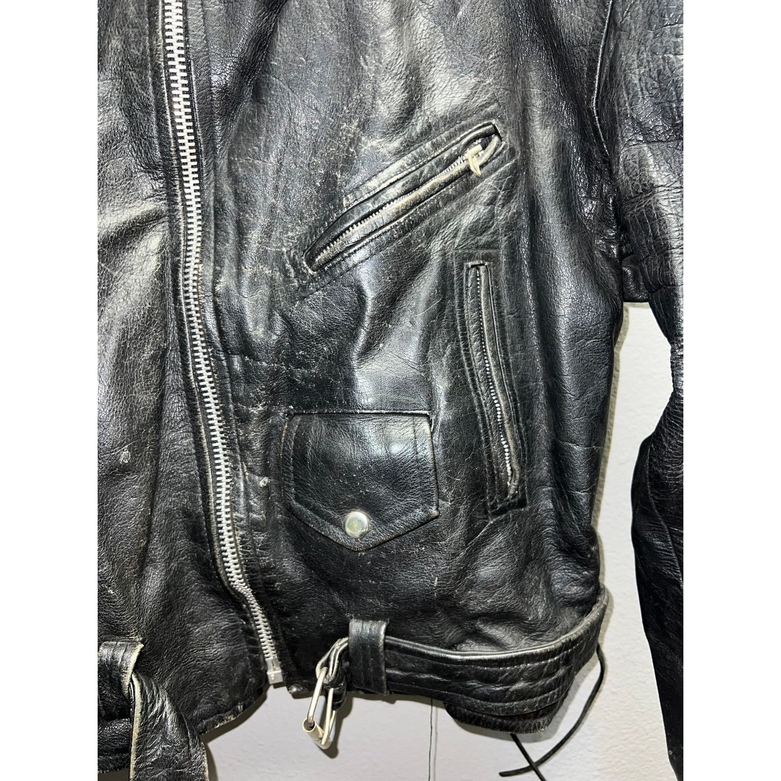 Vintage Vintage Storm Leathers Jacket Full Zip Leather Gear Large Size US L / EU 52-54 / 3 - 4 Thumbnail