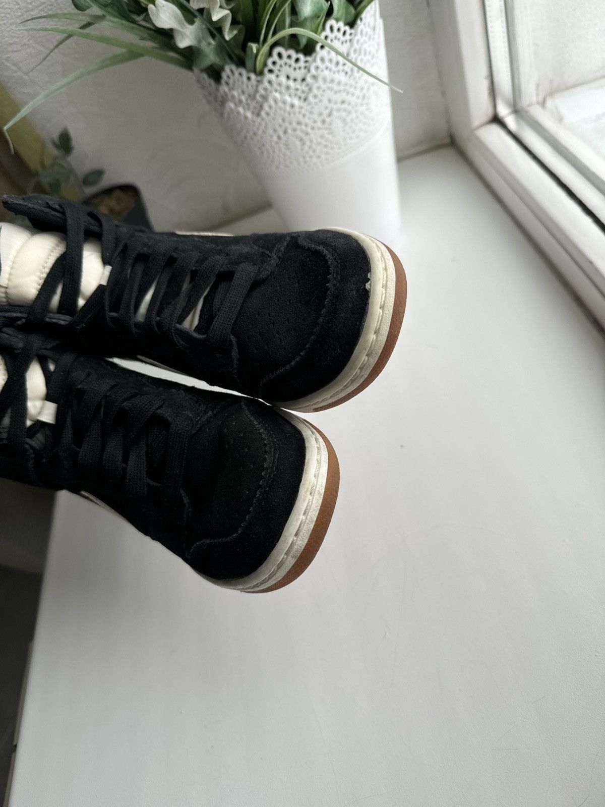 Nike Nike Dunk Sky Hi Hidden Wedge Sneakers Suede Black White Size US 6.5 / IT 36.5 - 5 Thumbnail