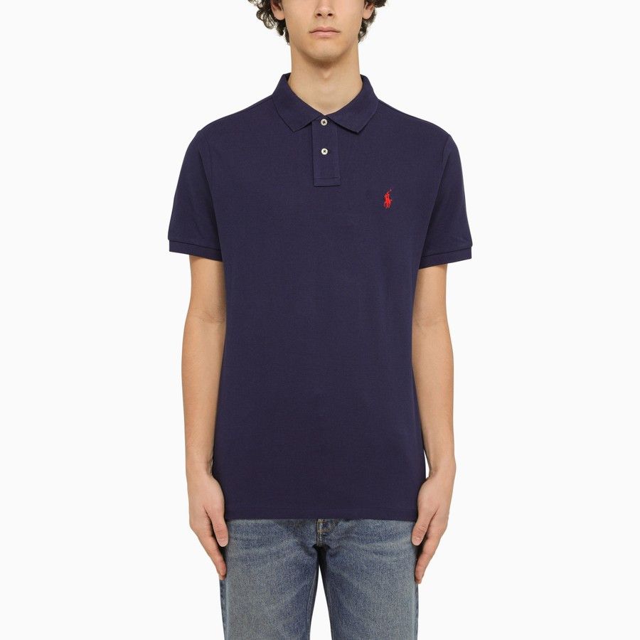 image of Polo Ralph Lauren O1D2Blof0524 Polo Shirts In Navy, Men's (Size Large)