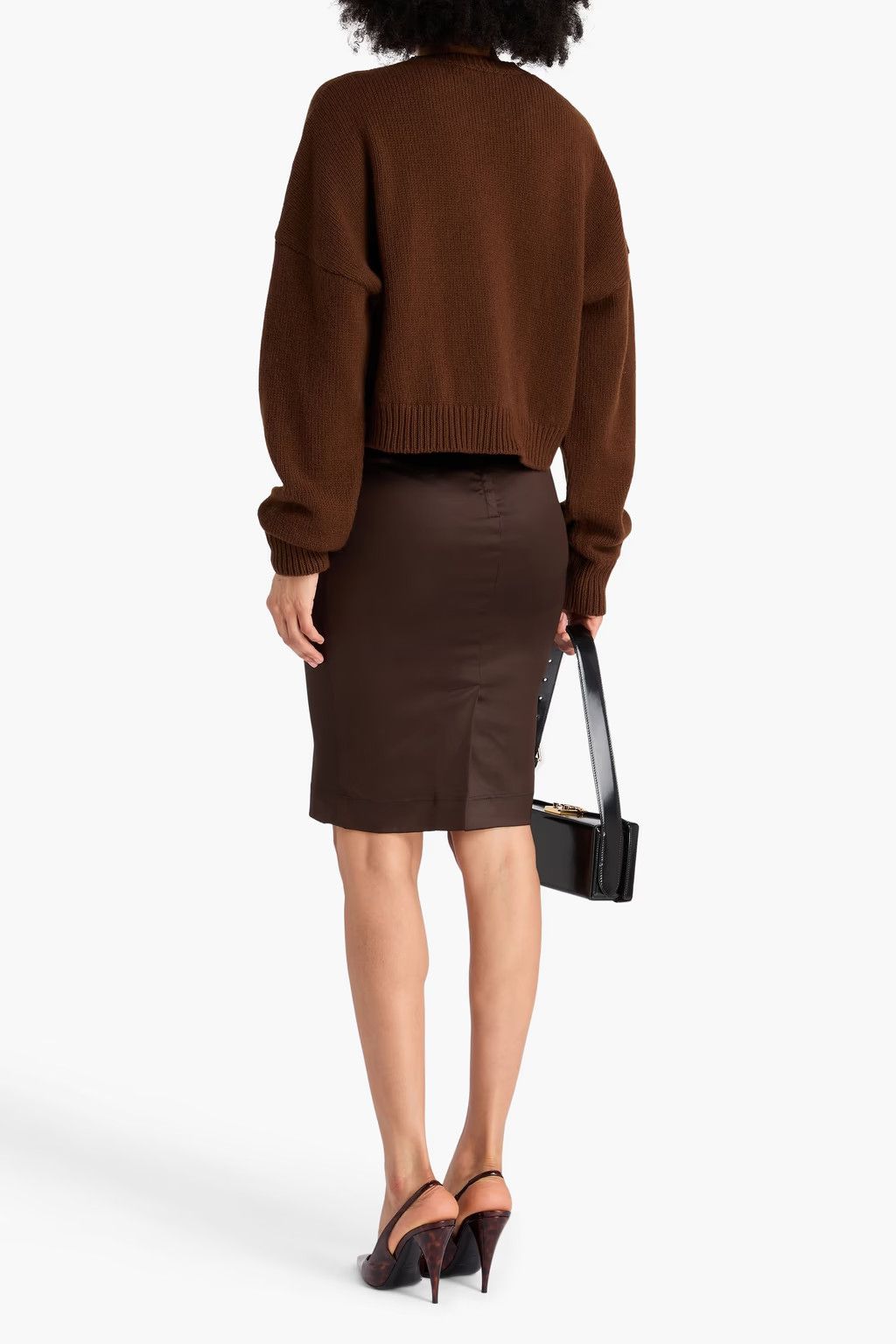 Dolce & Gabbana o1y0925 Crewneck Sweater in Chocolate Brown Size M / US 6-8 / IT 42-44 - 3 Thumbnail