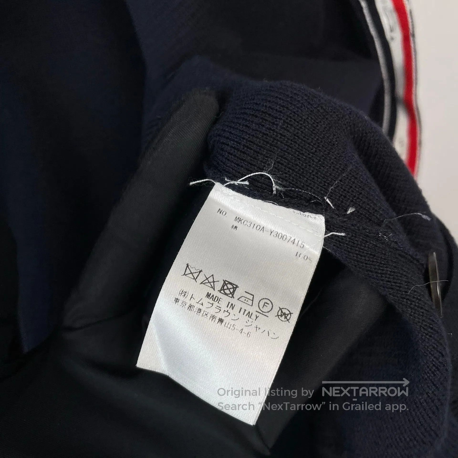 Thom Browne Thom Browne Dark Blue Double Sleeve Color Block Knit Open Size S / US 4 / IT 40 - 5 Thumbnail