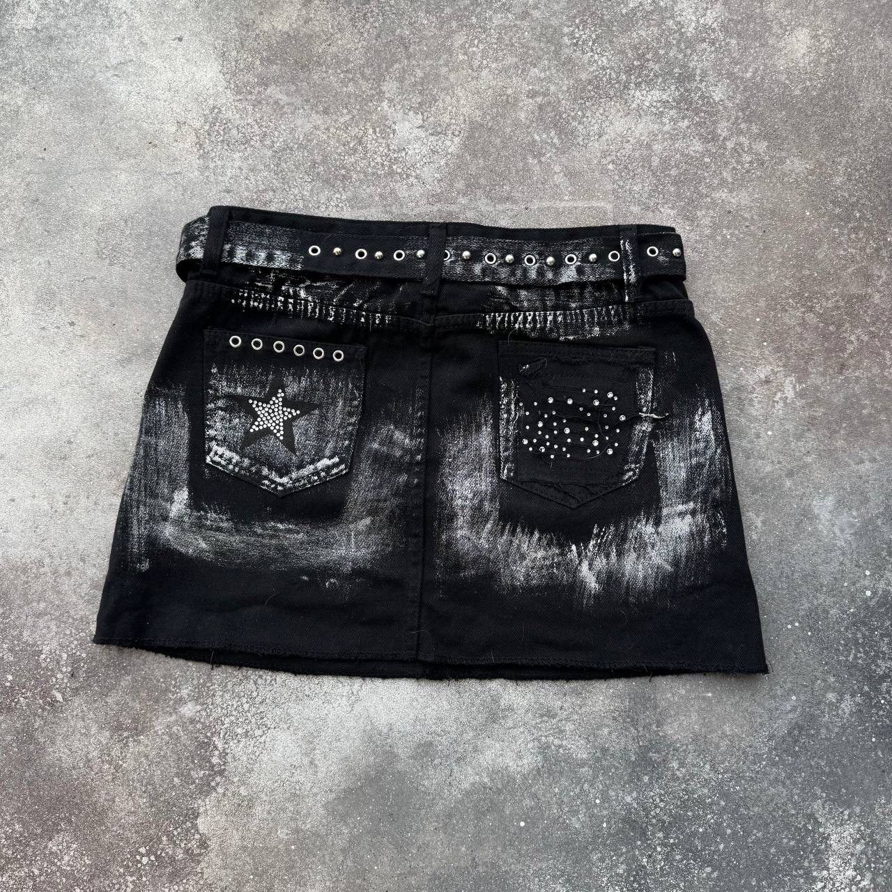 Japanese Brand Super Sexy Y2K Glam Faded Mini Skirt Size 27" / US 4 / IT 40 - 9 Thumbnail
