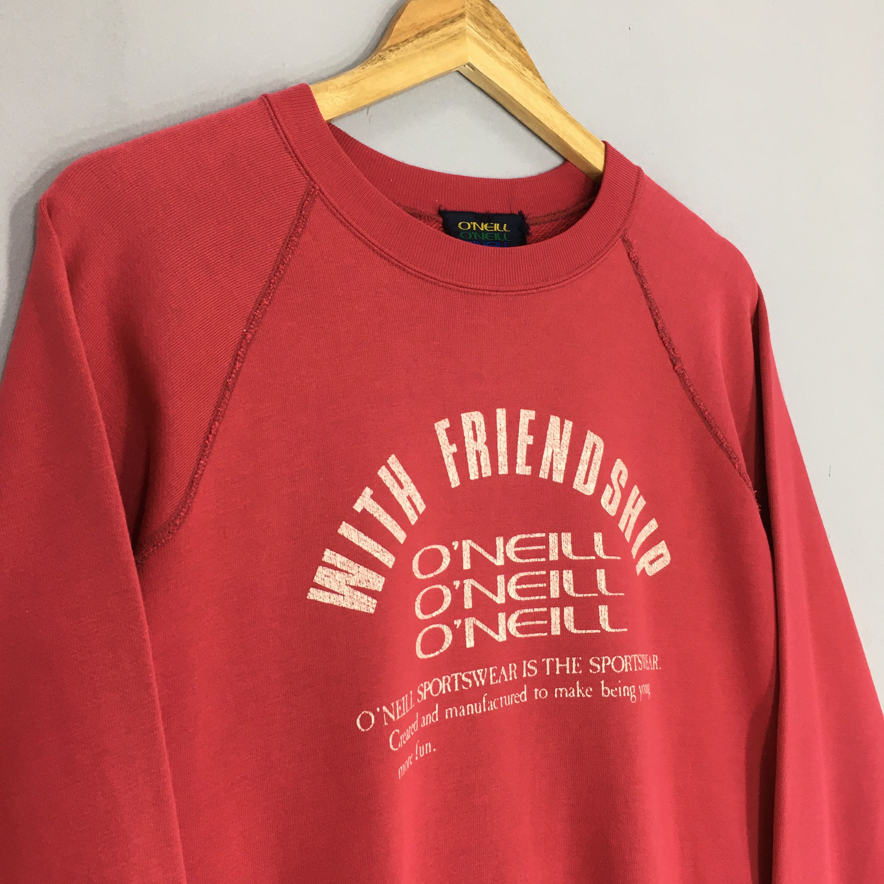 O'Neill × Vintage Vintage 90s O'neill Surf Sweatshirt Medium Size US M / EU 48-50 / 2 - 3 Thumbnail