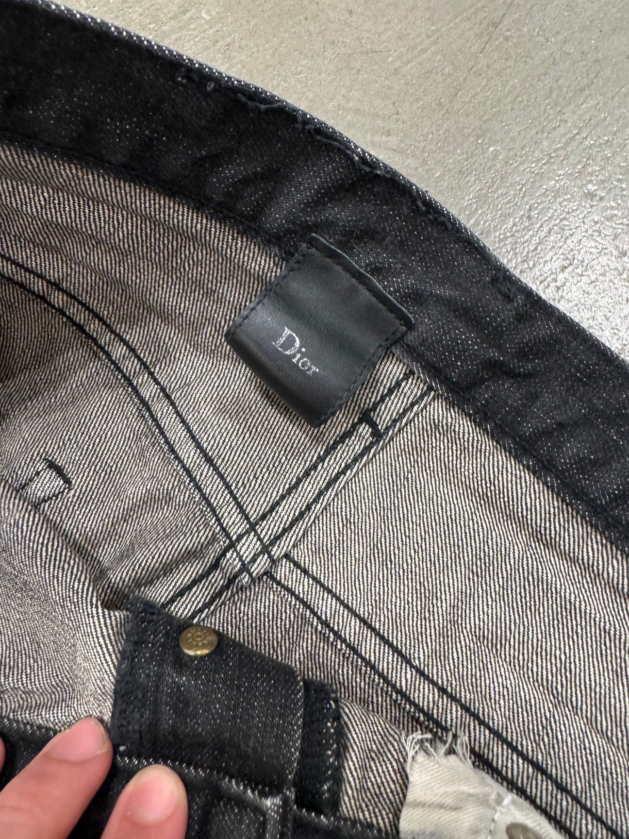 Dior × Hedi Slimane S/S2003 Dior by Hedi Slimane clawmark jeans denim Size US 35 - 5 Thumbnail