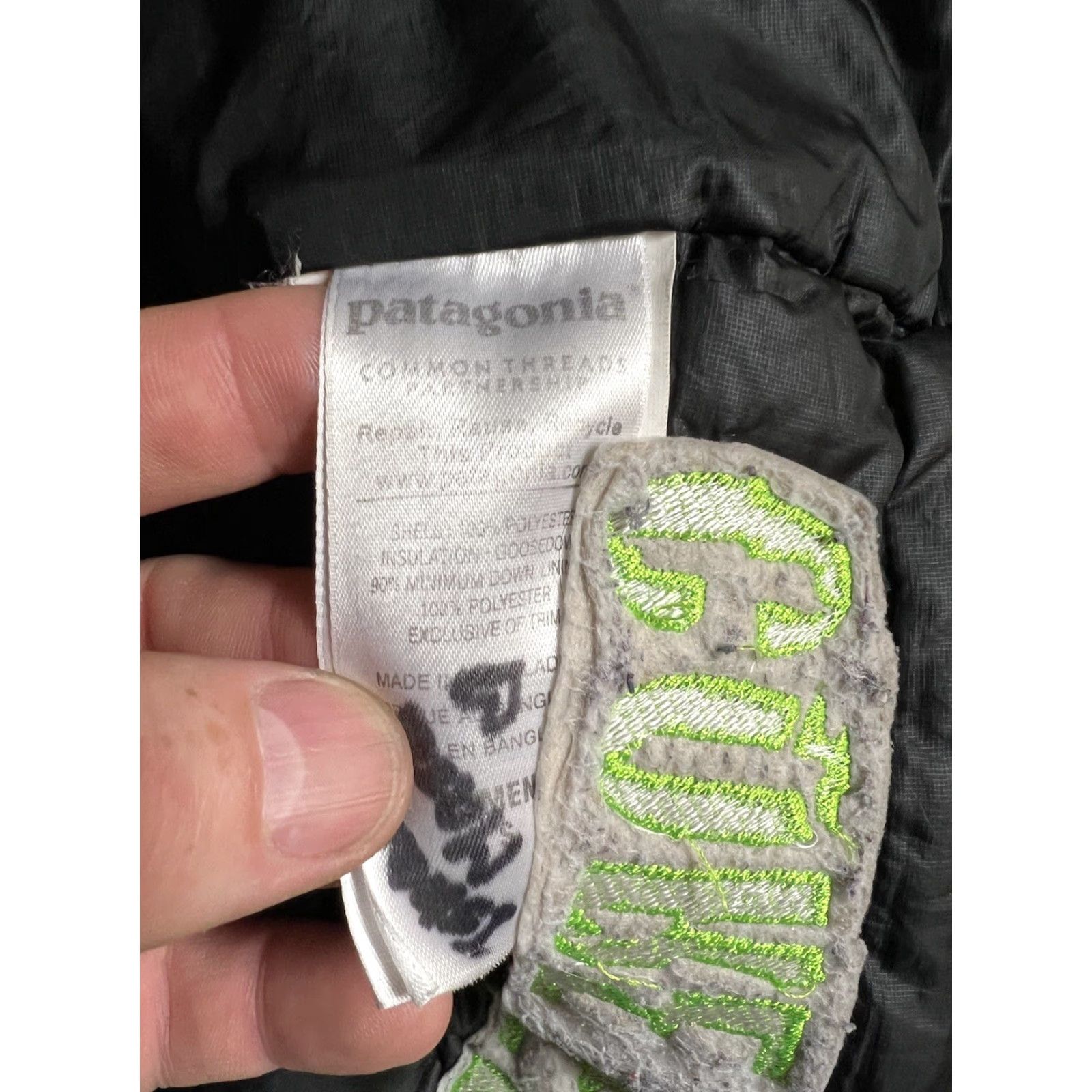 Patagonia Patagonia Full zip Jacket Womens S Black Goosedown Whaleback NH Core Team Pattern: Solid Size S / US 4 / IT 40 - 5 Thumbnail